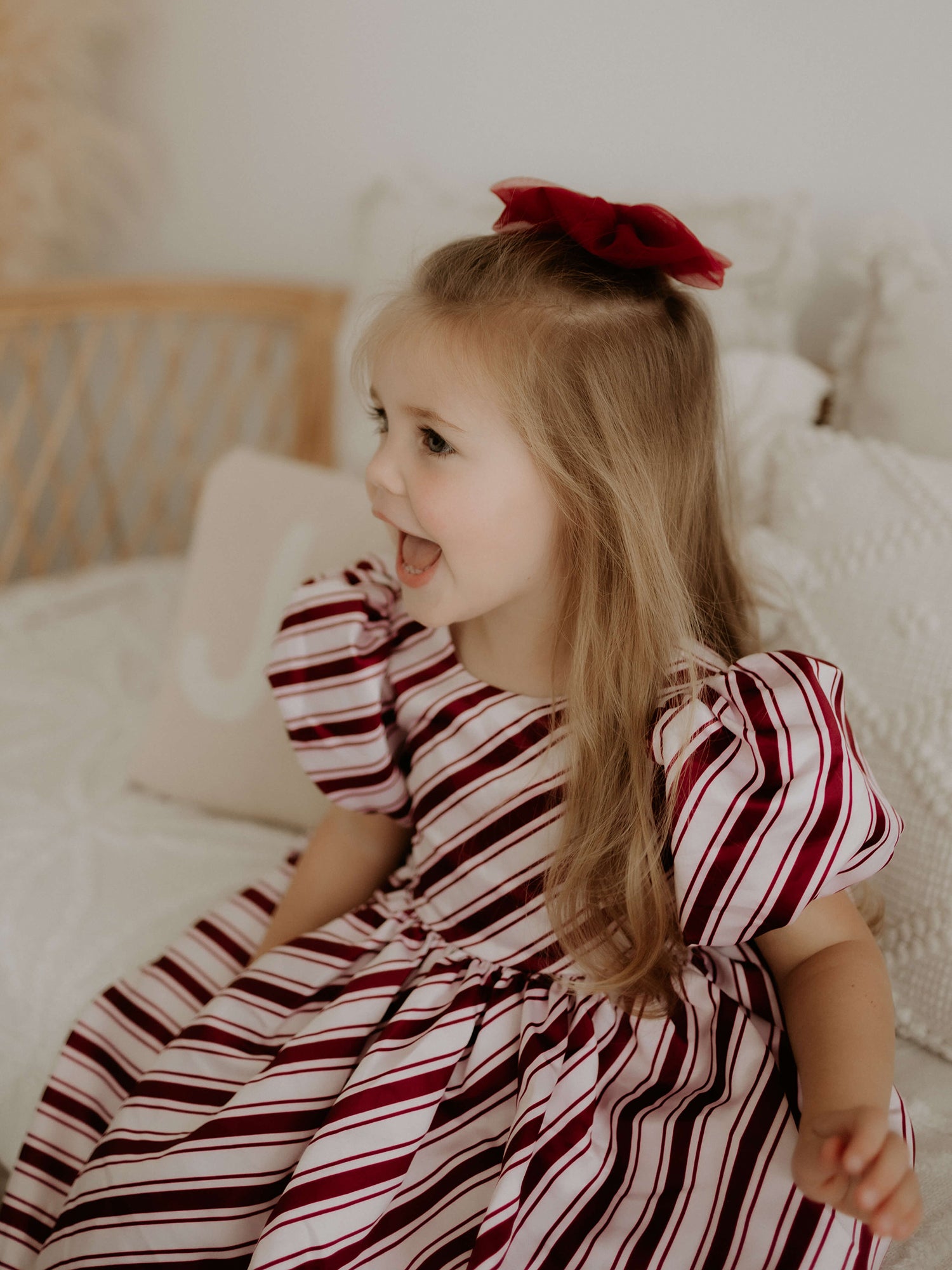 Cleo dress - candy cane