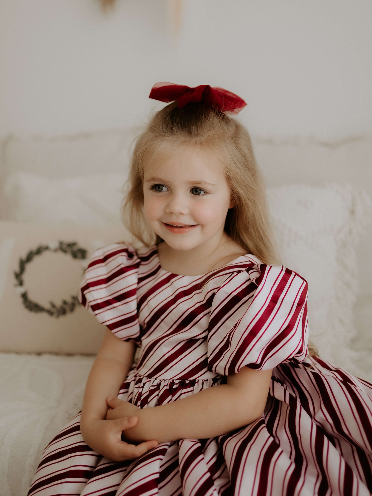 Cleo dress - candy cane