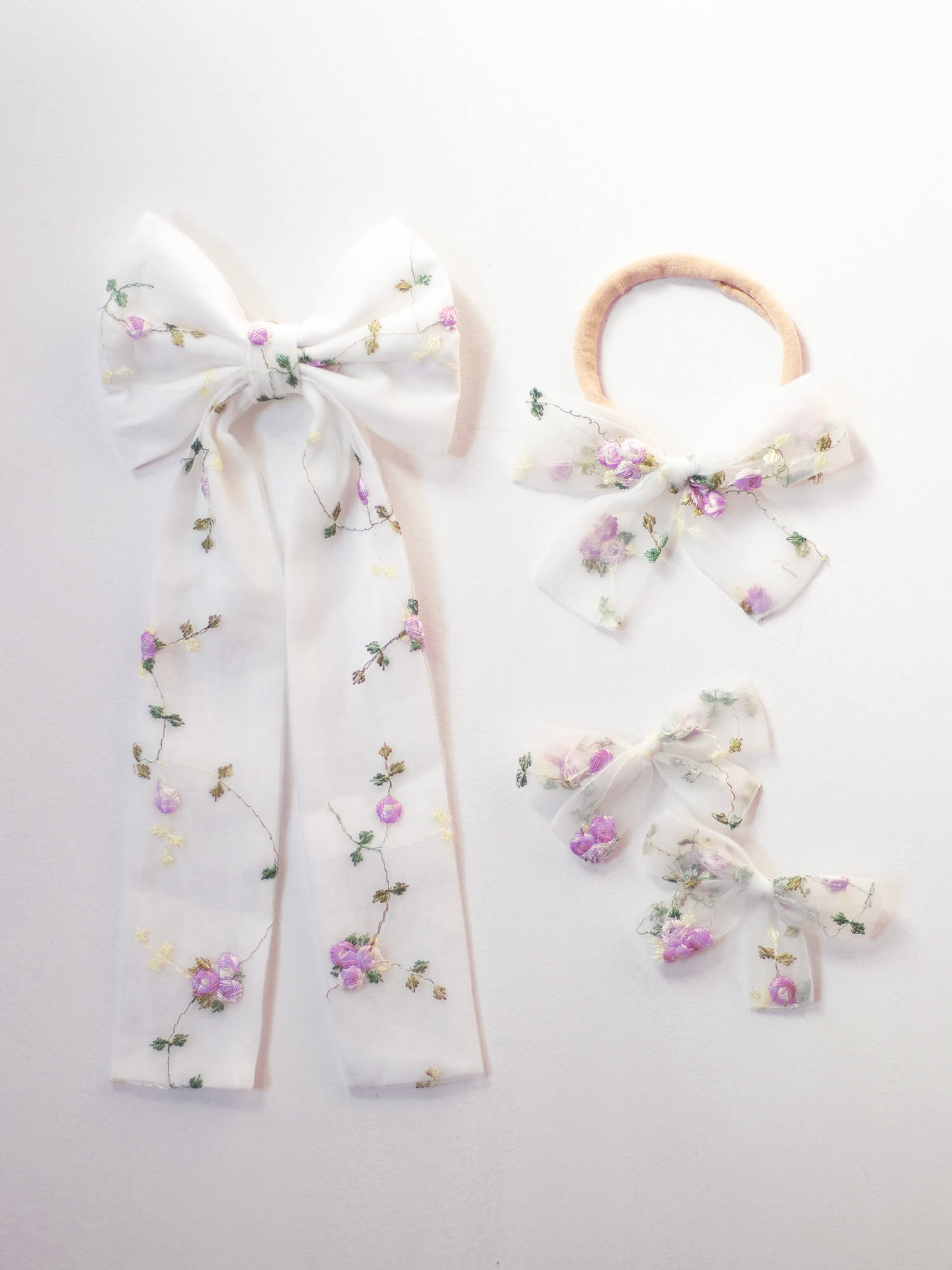 Fleur bows - lilac