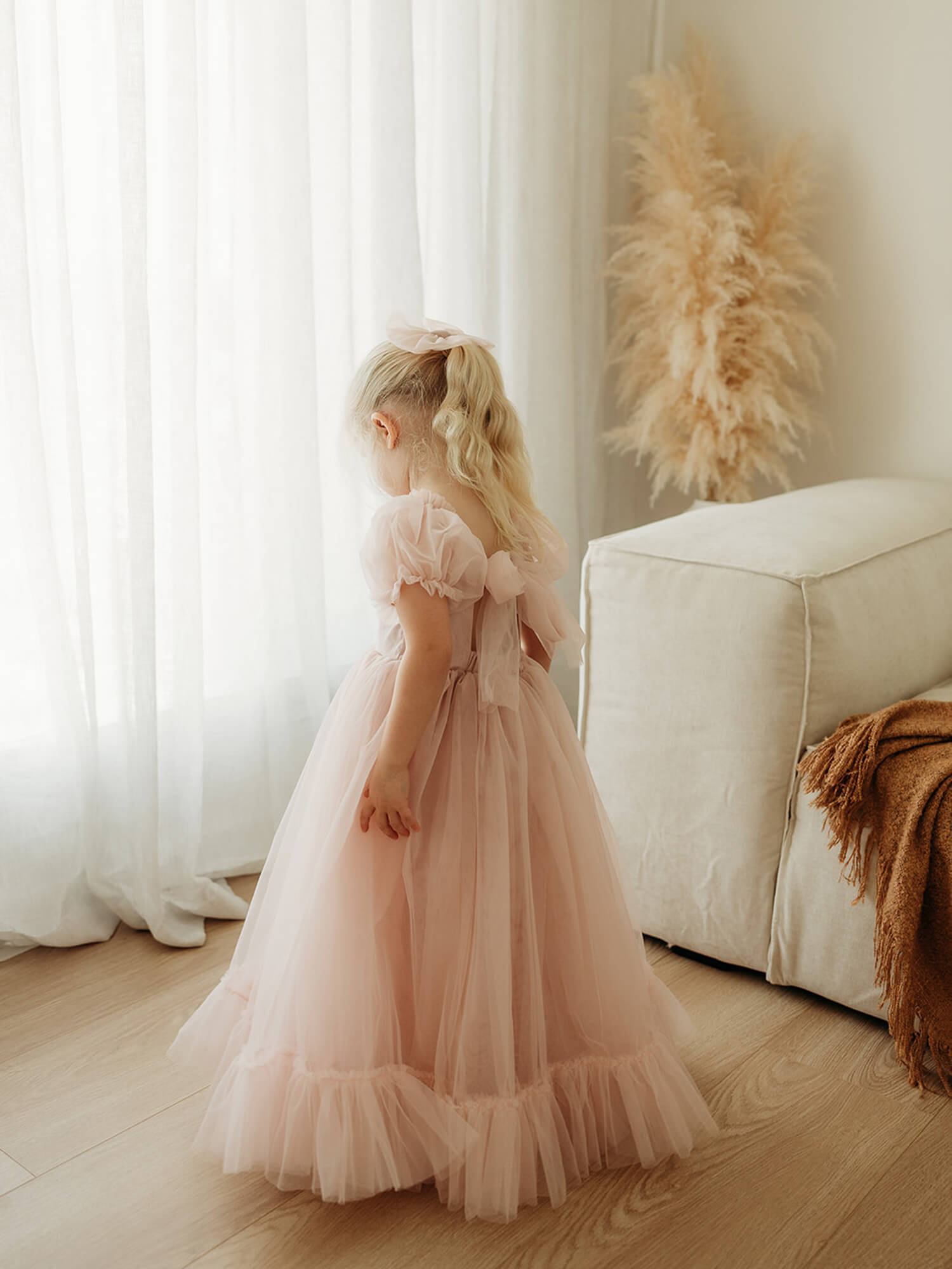 Gabrielle dress - full length - dusty pink