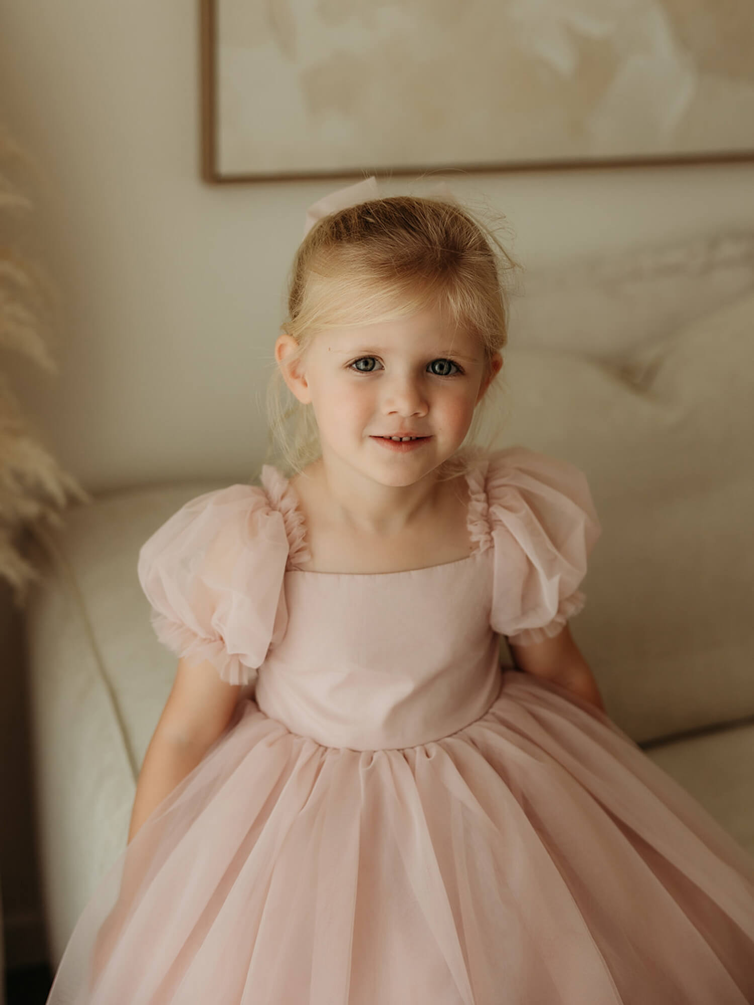 Gabrielle dress - full length - dusty pink