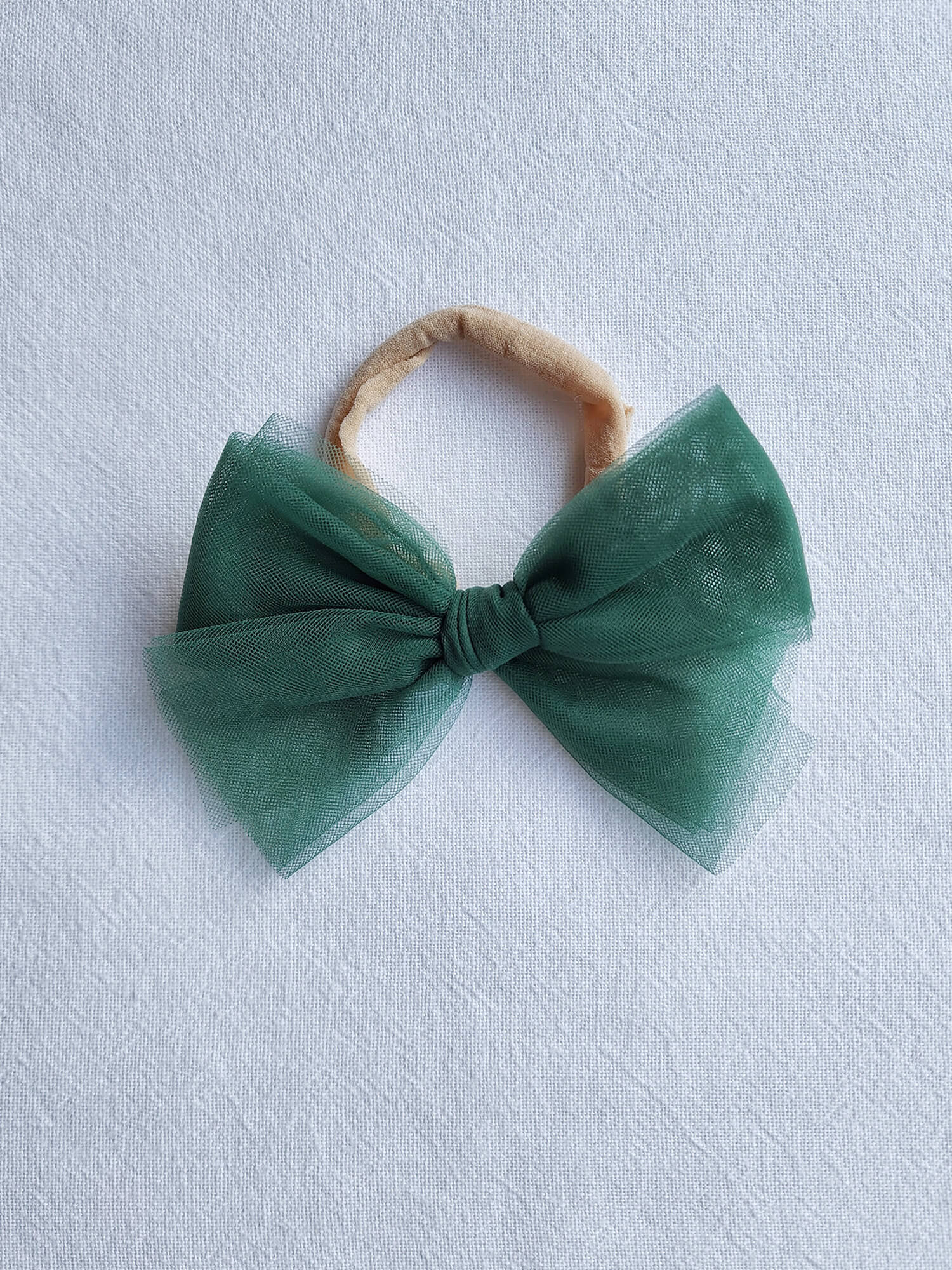Tulle bows - Emerald
