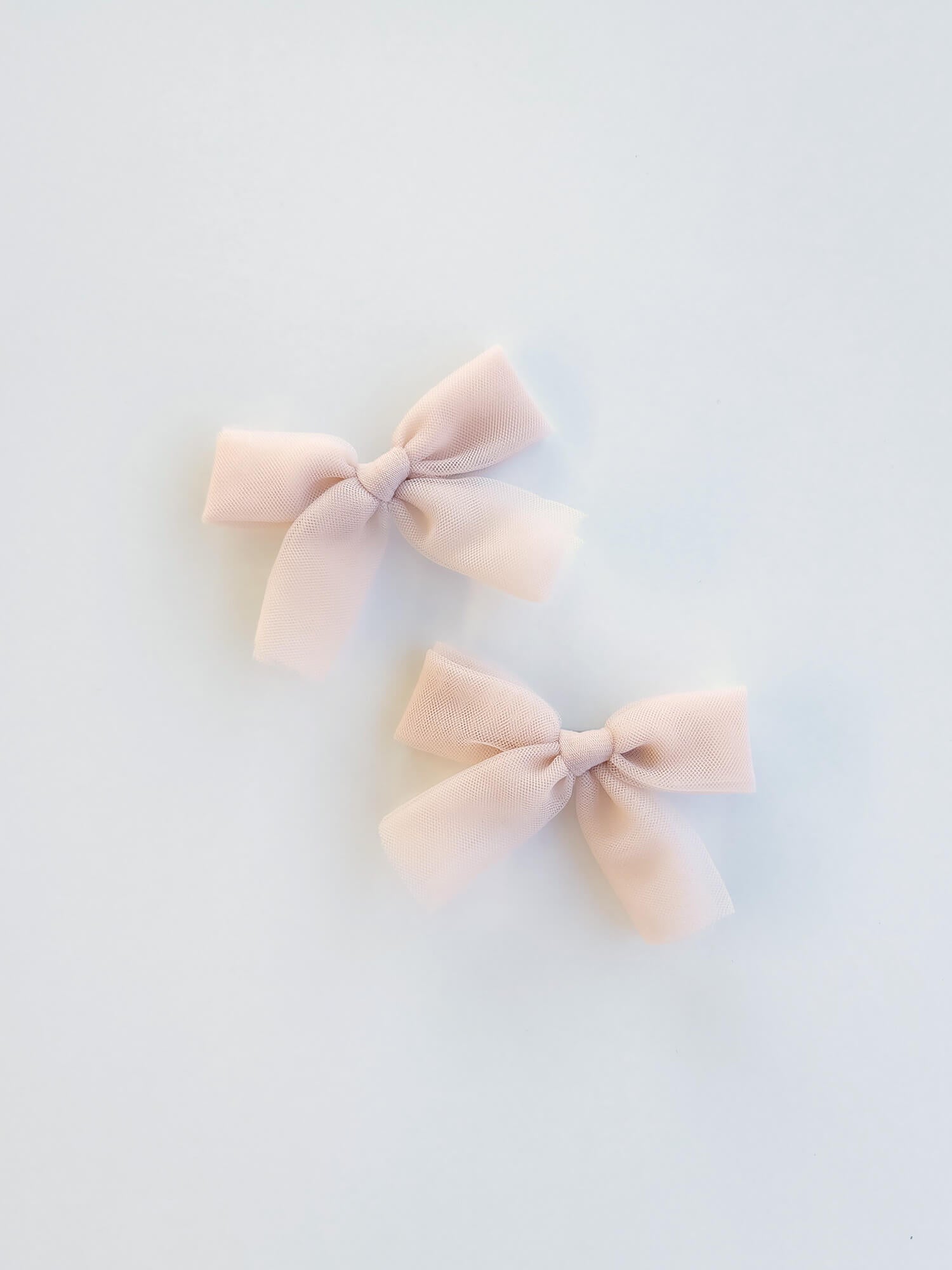 Tulle bows - Champagne