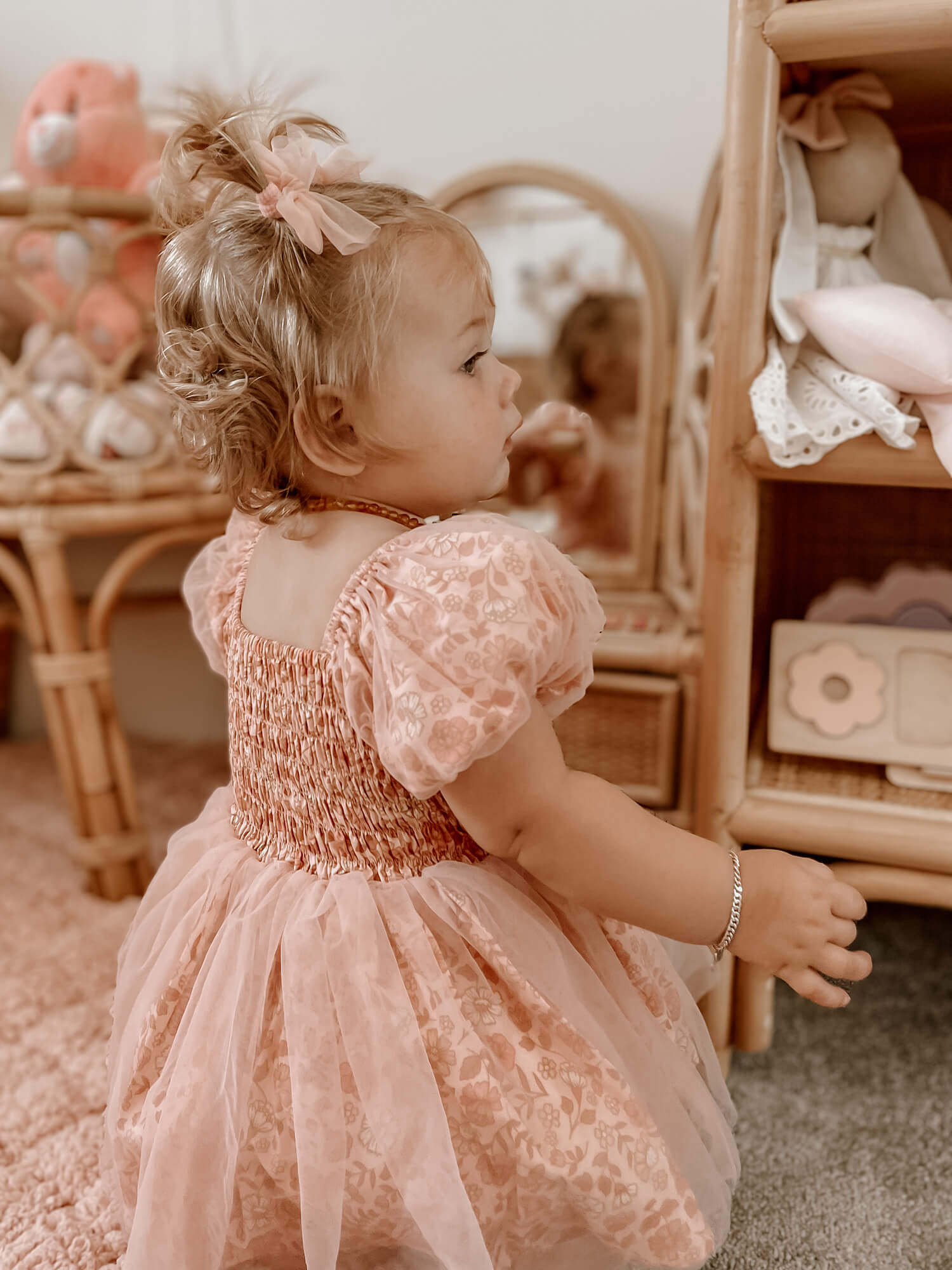 Birdie romper - Peony