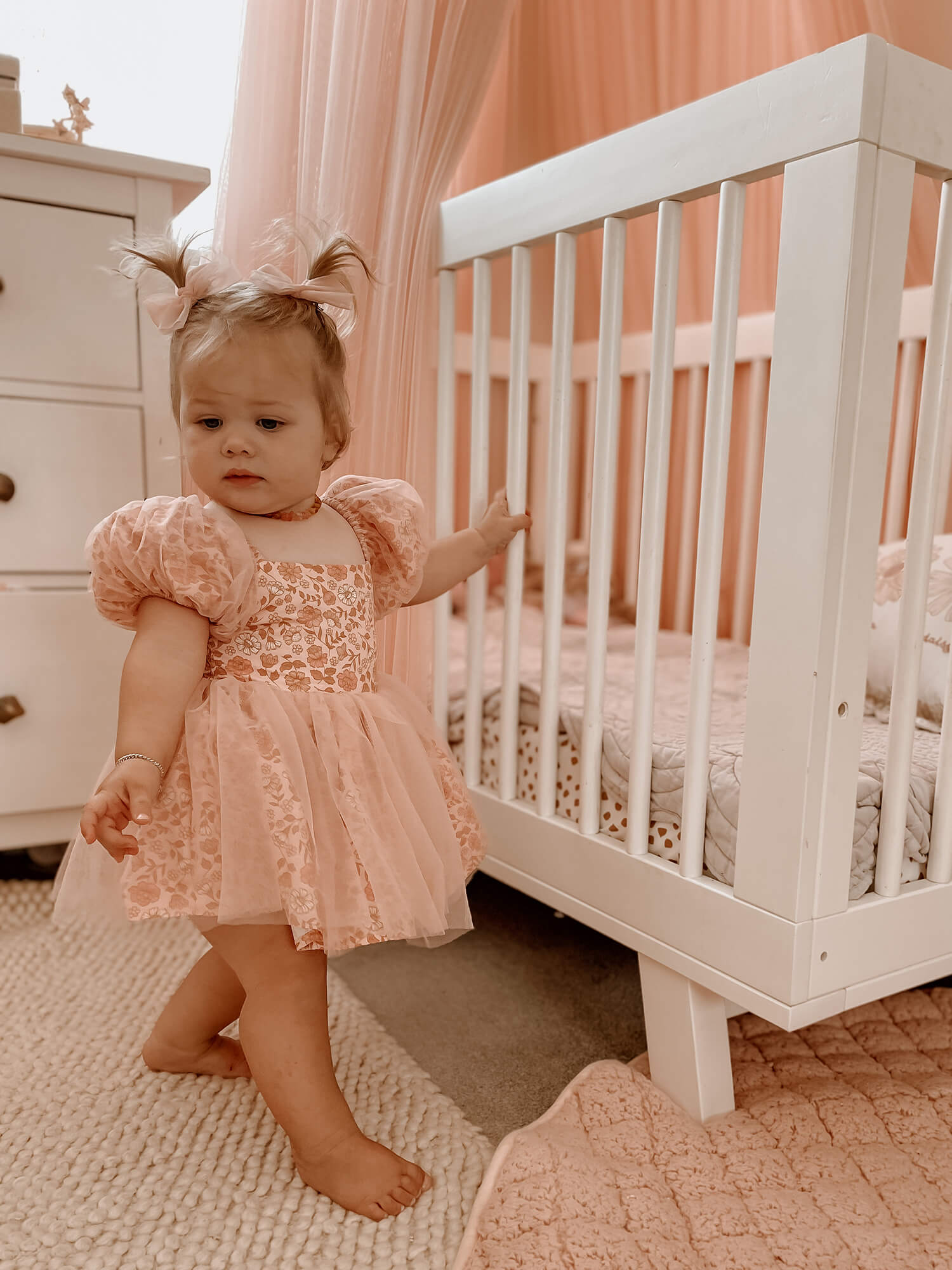 Birdie romper - Peony