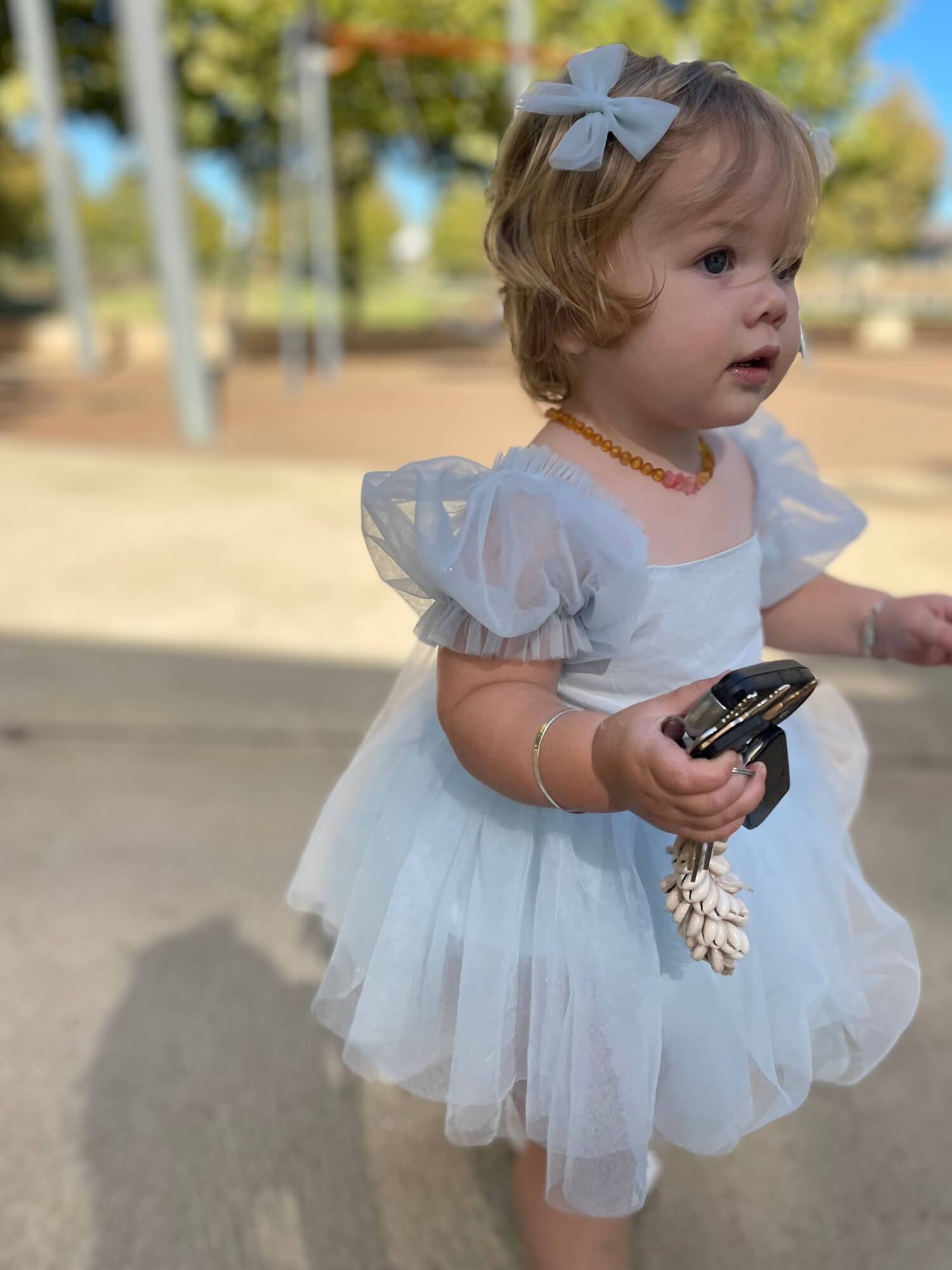 Gabrielle romper - dusty blue