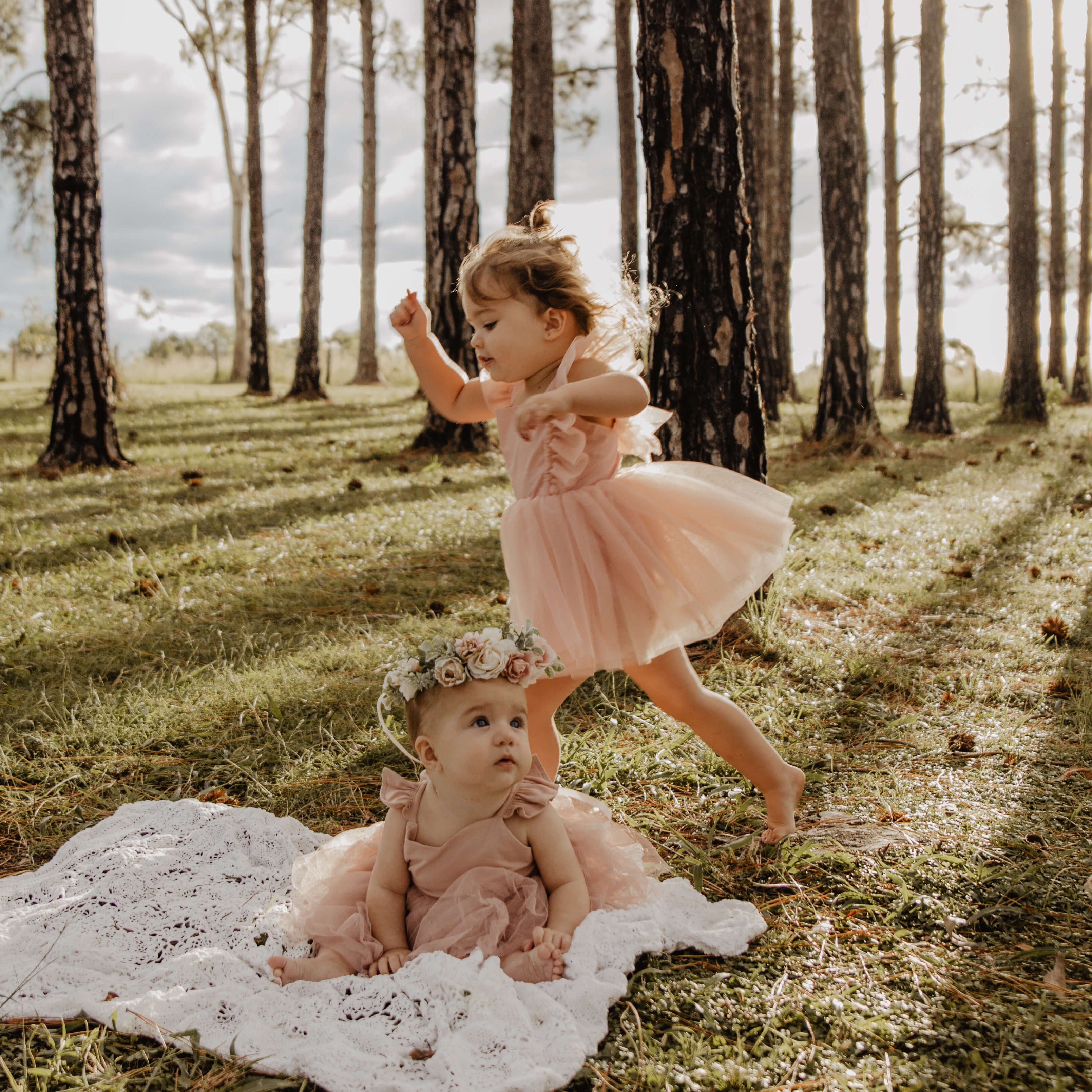 Gigi Romper - peachy blush