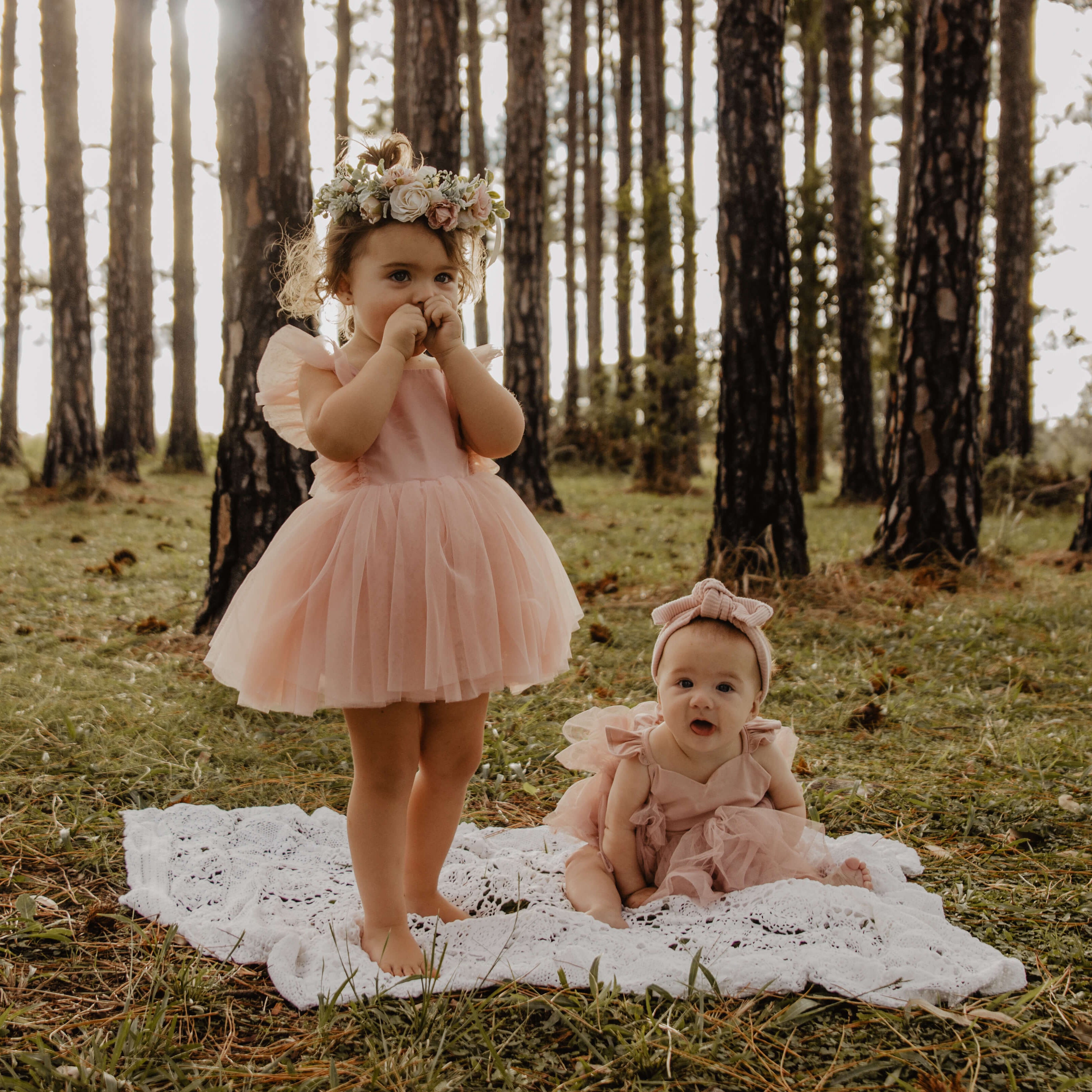 Gigi Romper - peachy blush