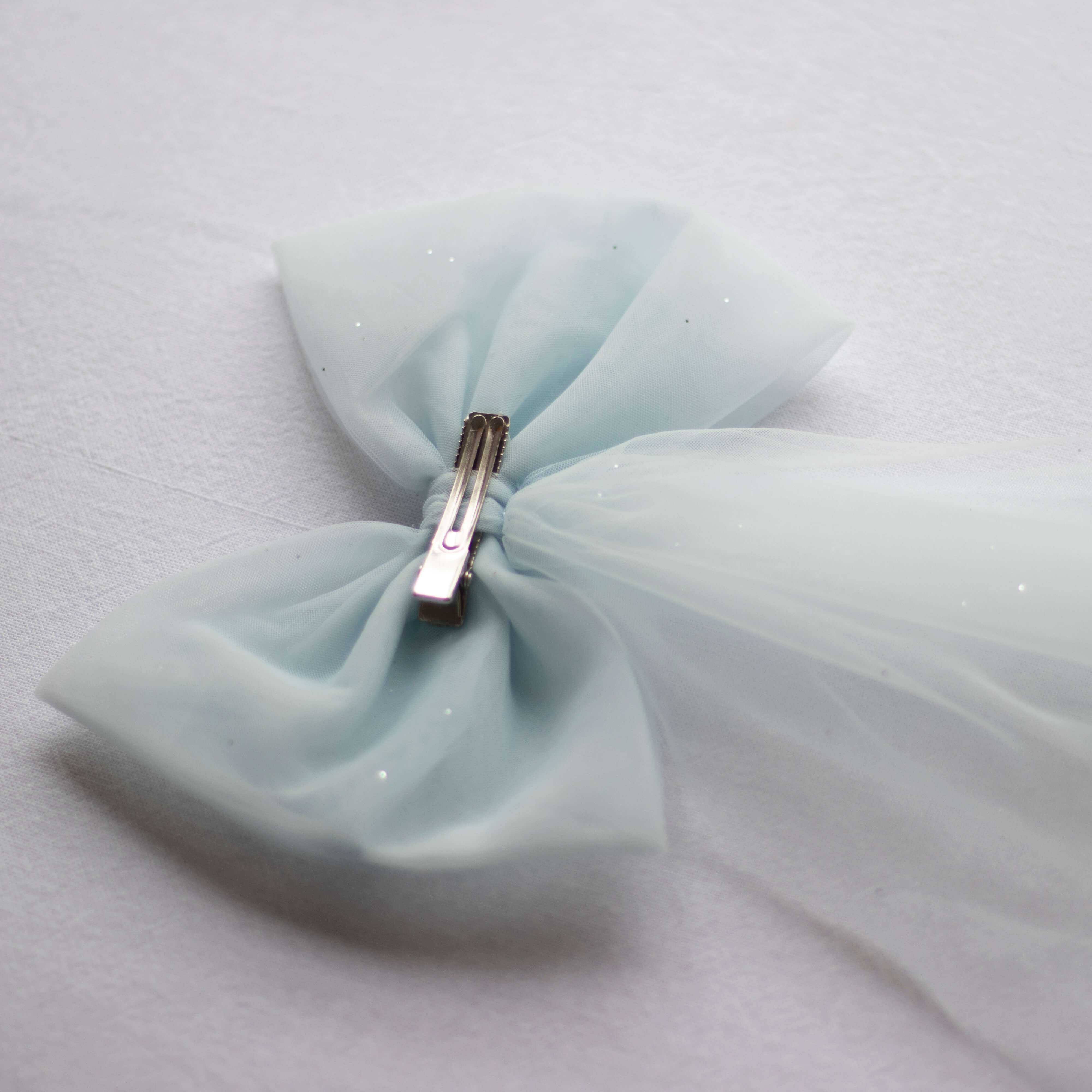 Tulle bows - Dusty blue