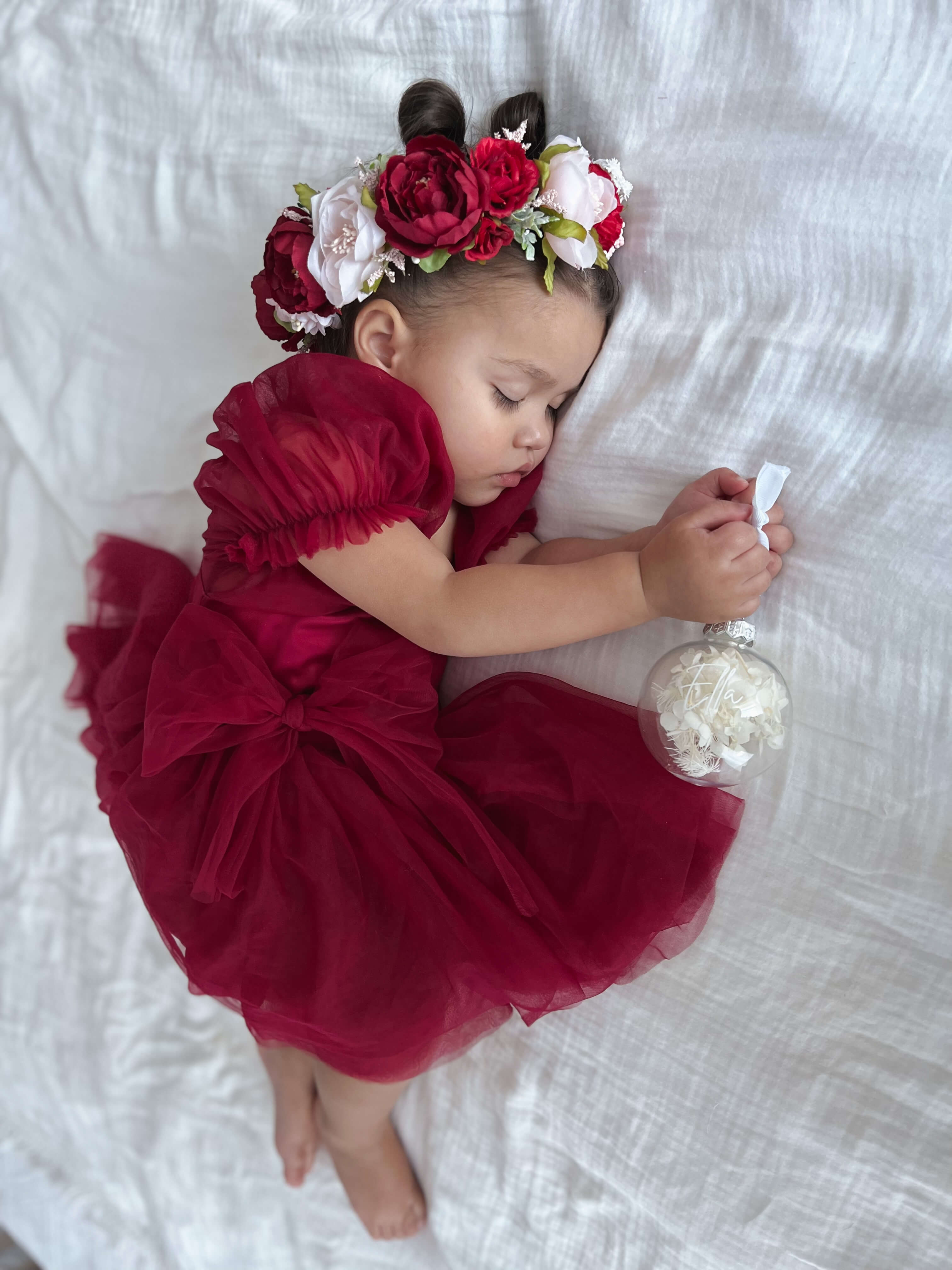 Layla romper - crimson