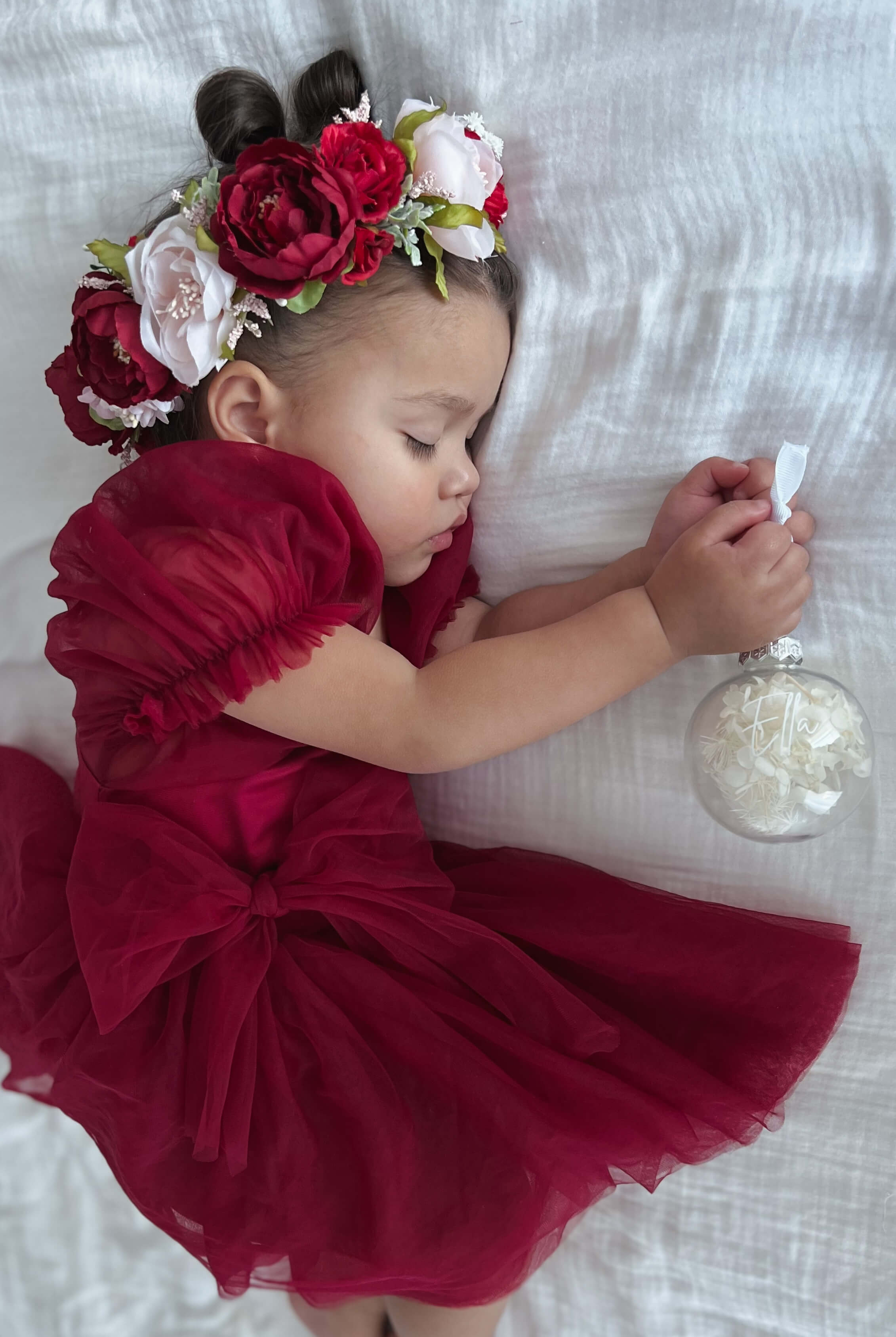 Layla romper - crimson