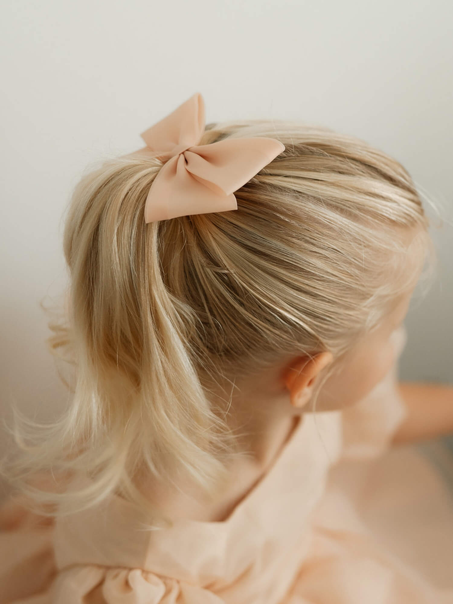 Organza bow - champagne