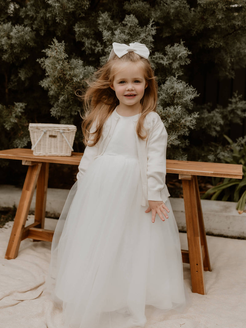 Childrens ivory sale bridesmaid cardigans