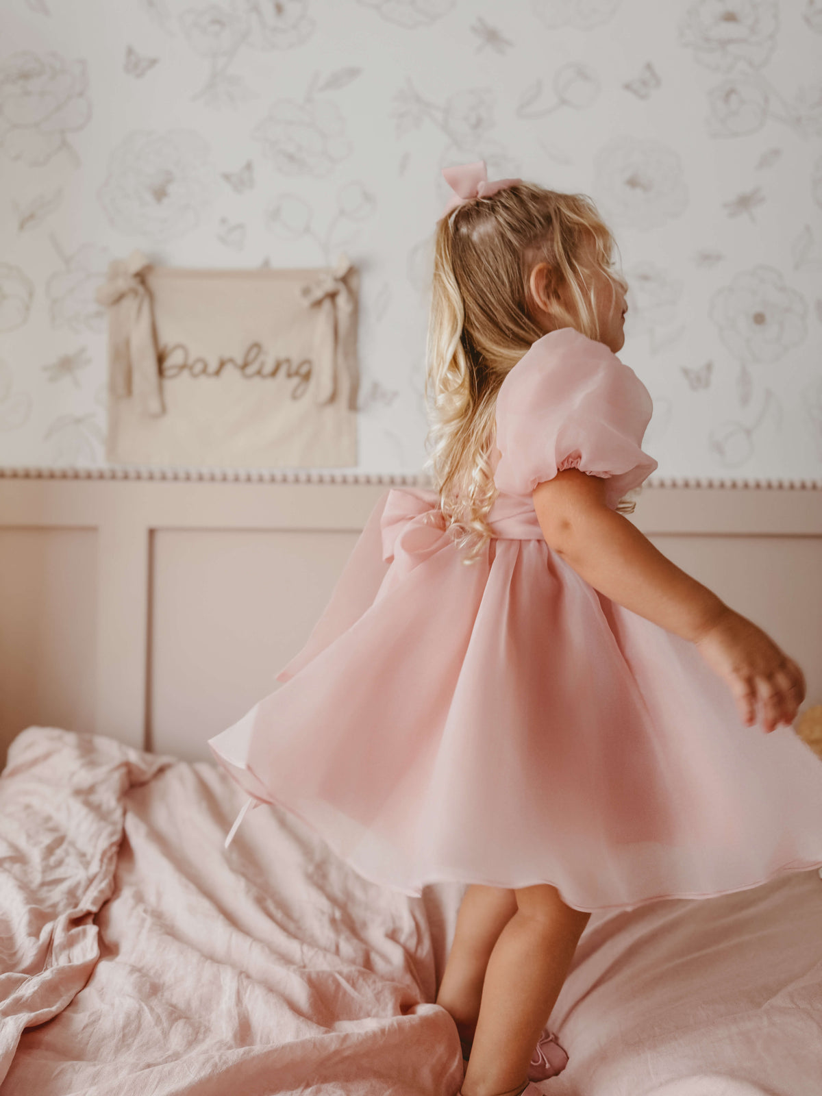 Cleo dress - blush organza