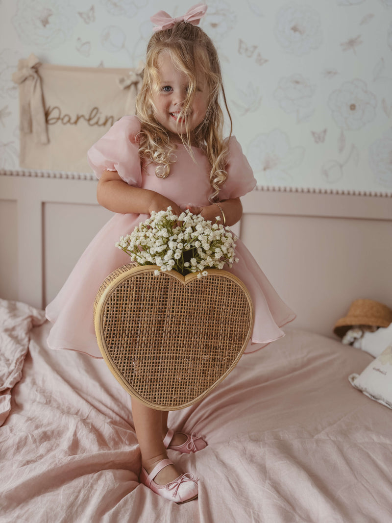 Cleo dress - blush organza