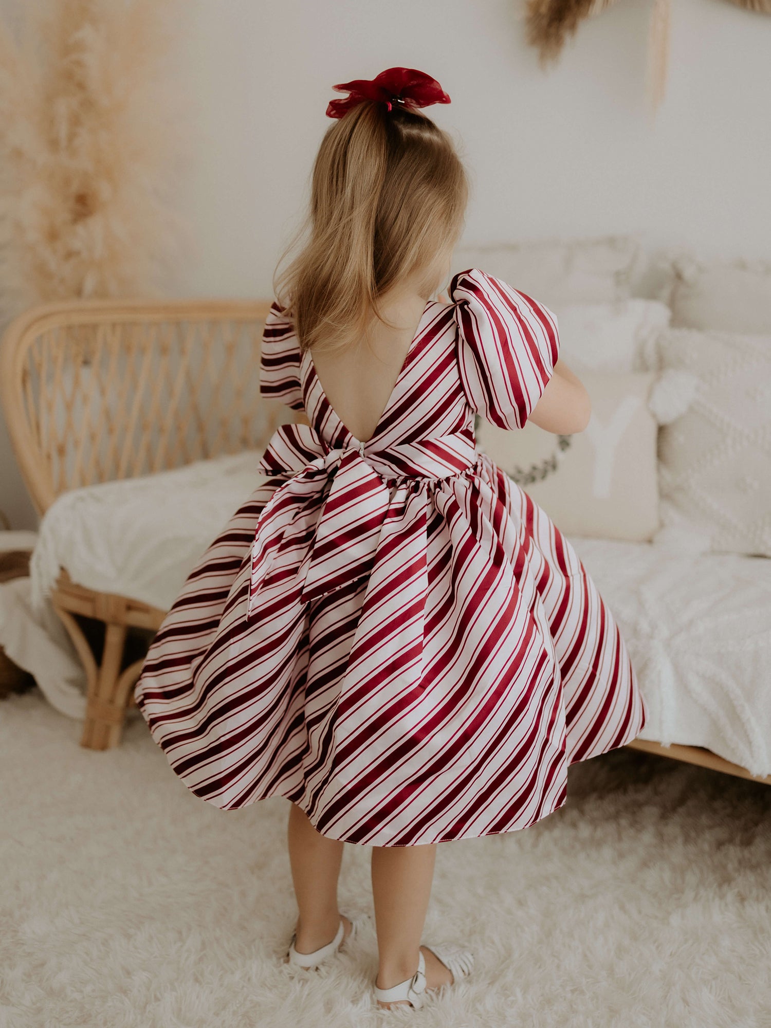 Cleo dress - candy cane