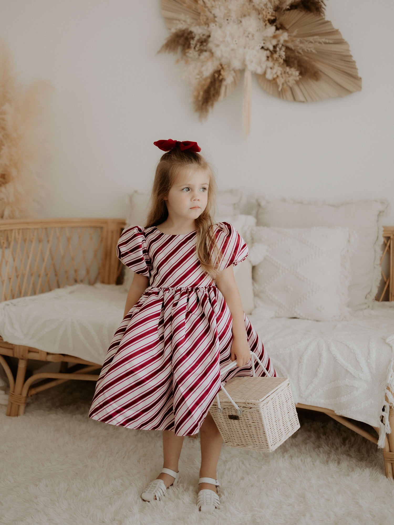 Cleo dress - candy cane