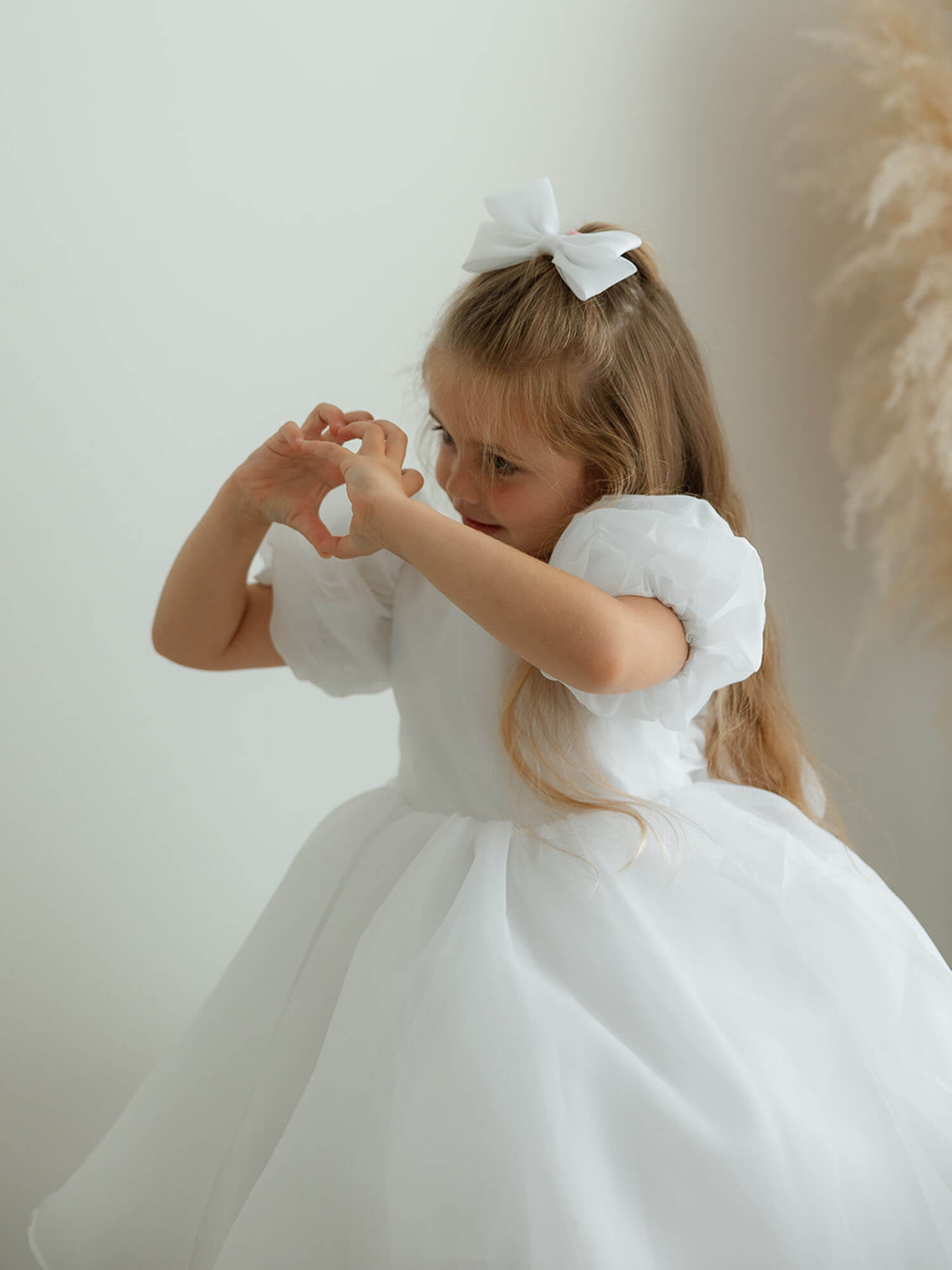 Cleo dress - pure white organza