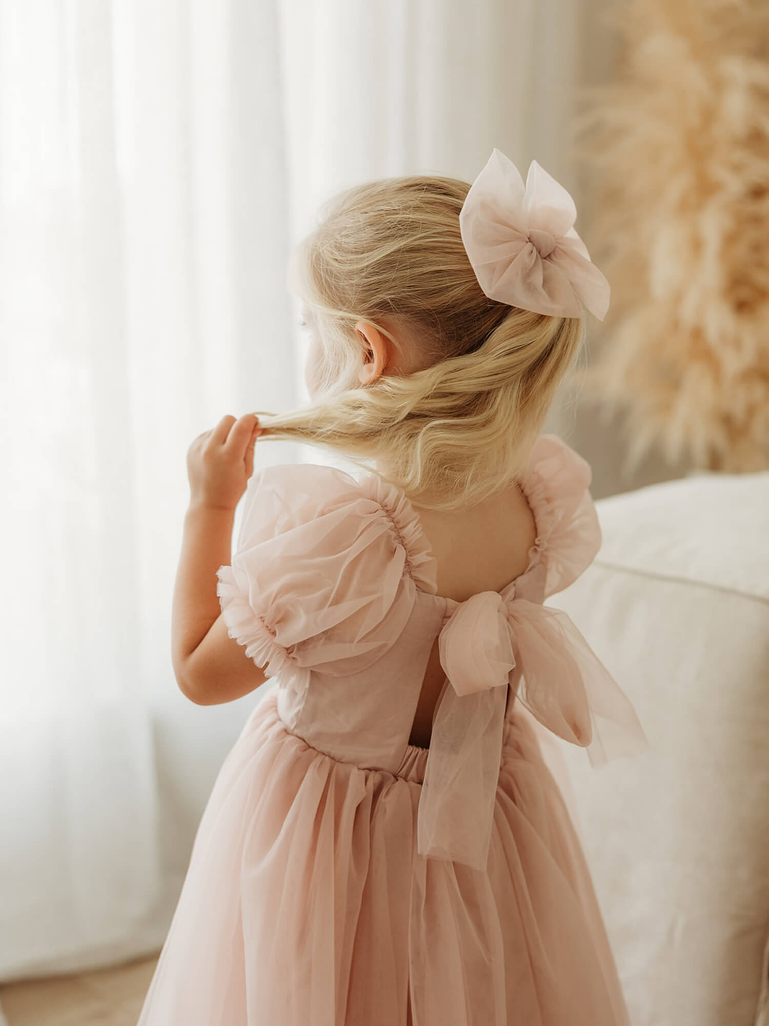 Gabrielle dress - full length - dusty pink