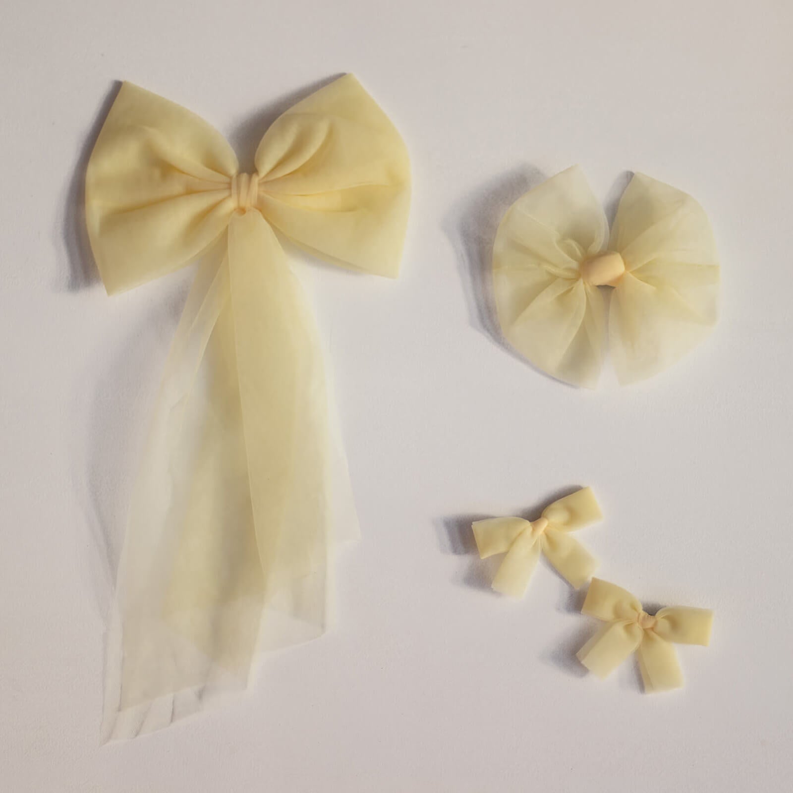 Girls tulle bow accessories.