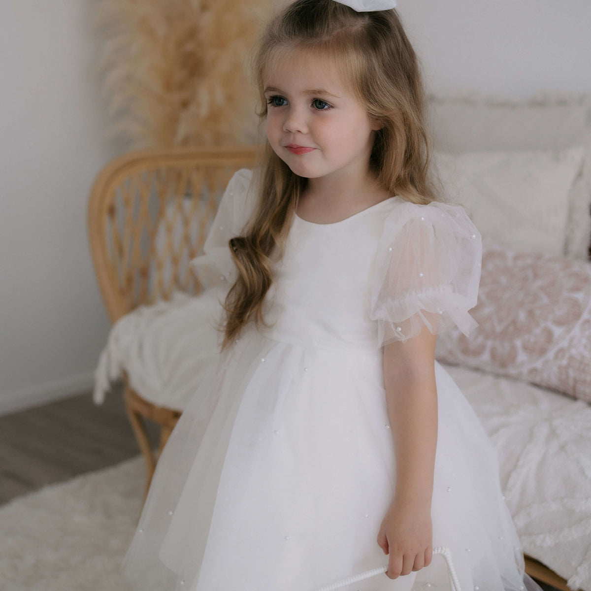 flower girl dresses ivory Dress, Lace Flower Girl Dress, Tulle Flower Girl Dress, Rustic Flower Girl Dress, Boho Flower Girl, Communion Dress 8 The soft and delicate ivory toddler dress makes lively young women look graceful and elegant Ivory Toddler Dress | High-Quality