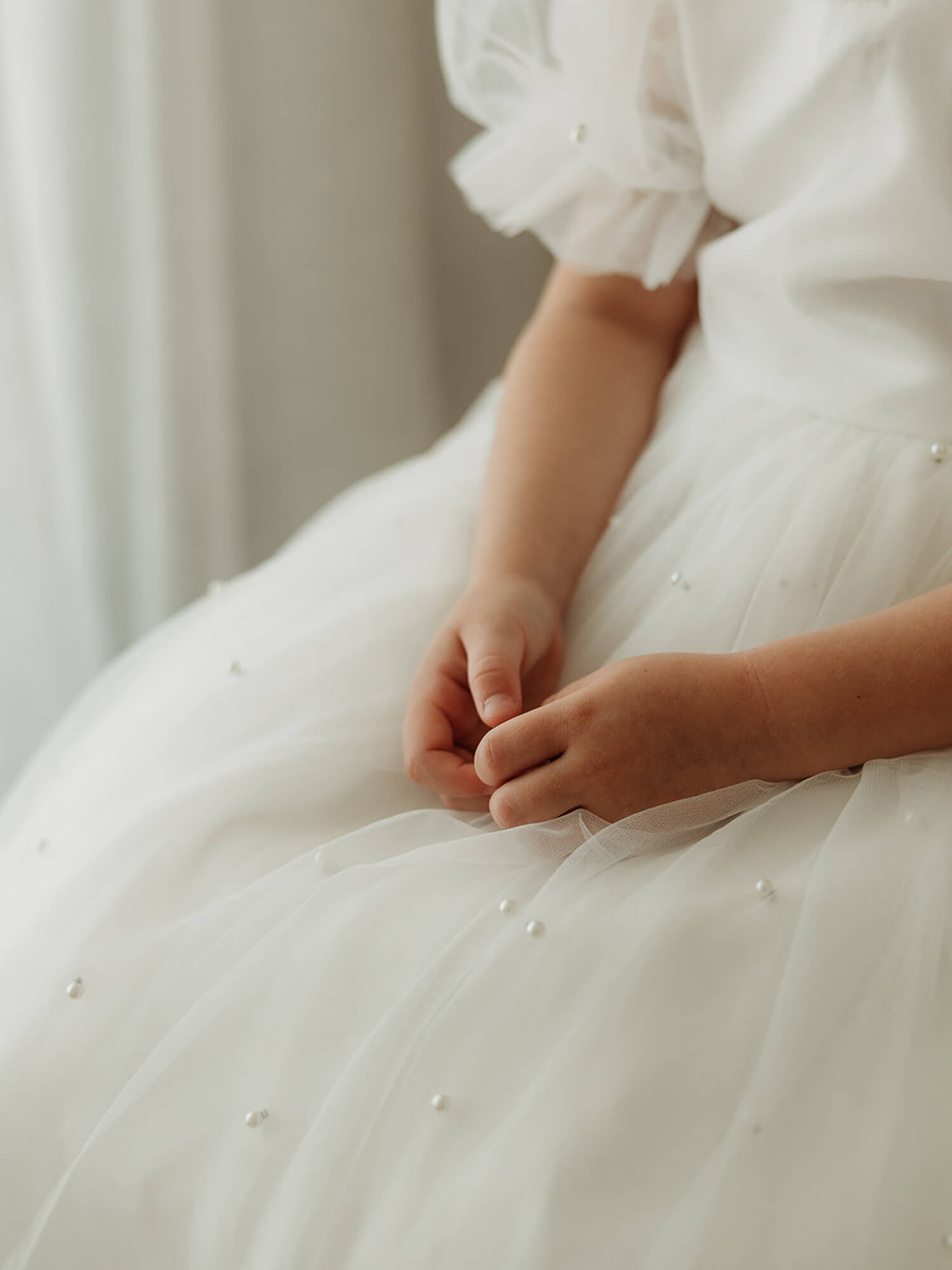 Gracie dress - full length - ivory