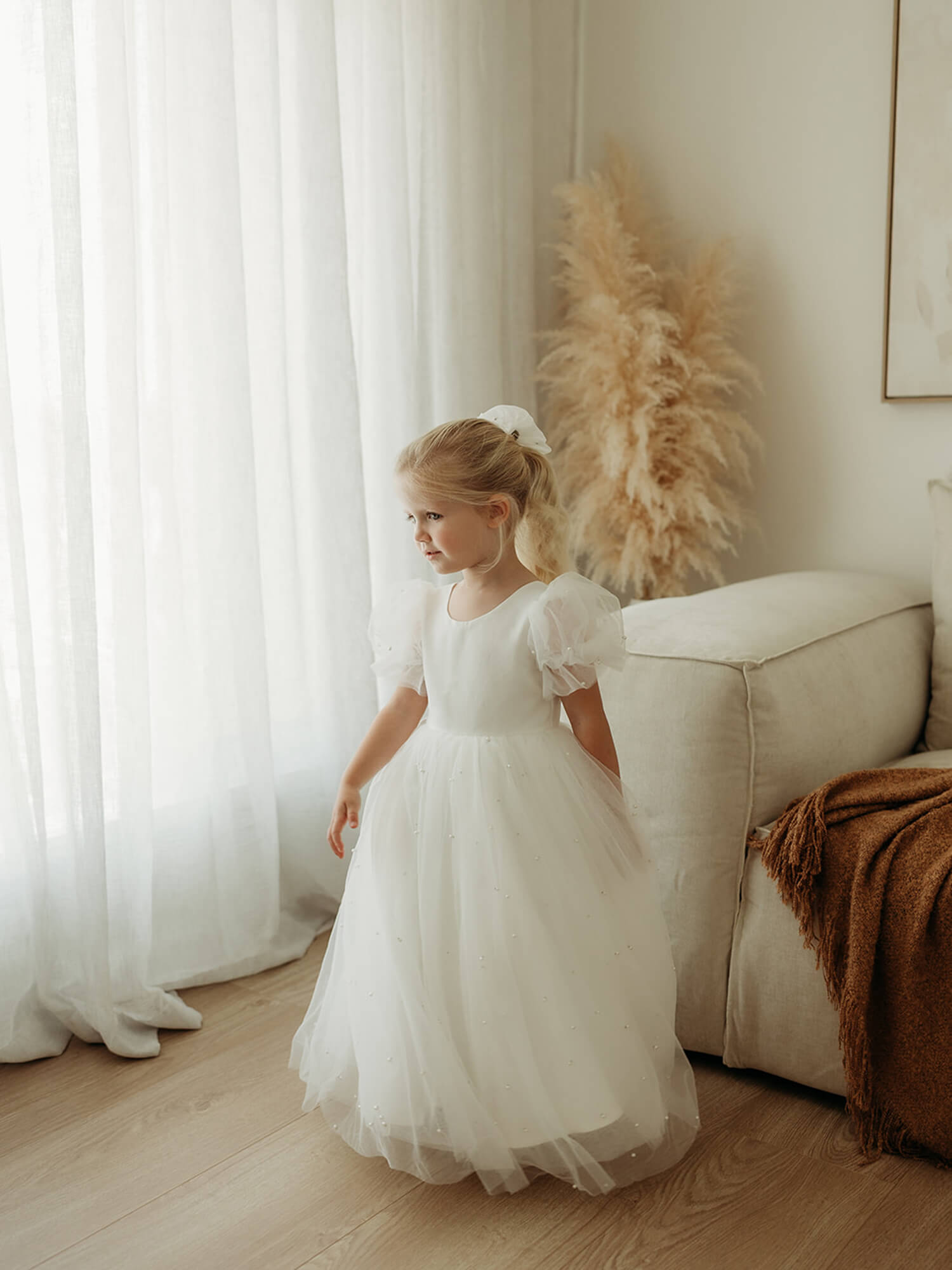 Gracie dress - full length - ivory