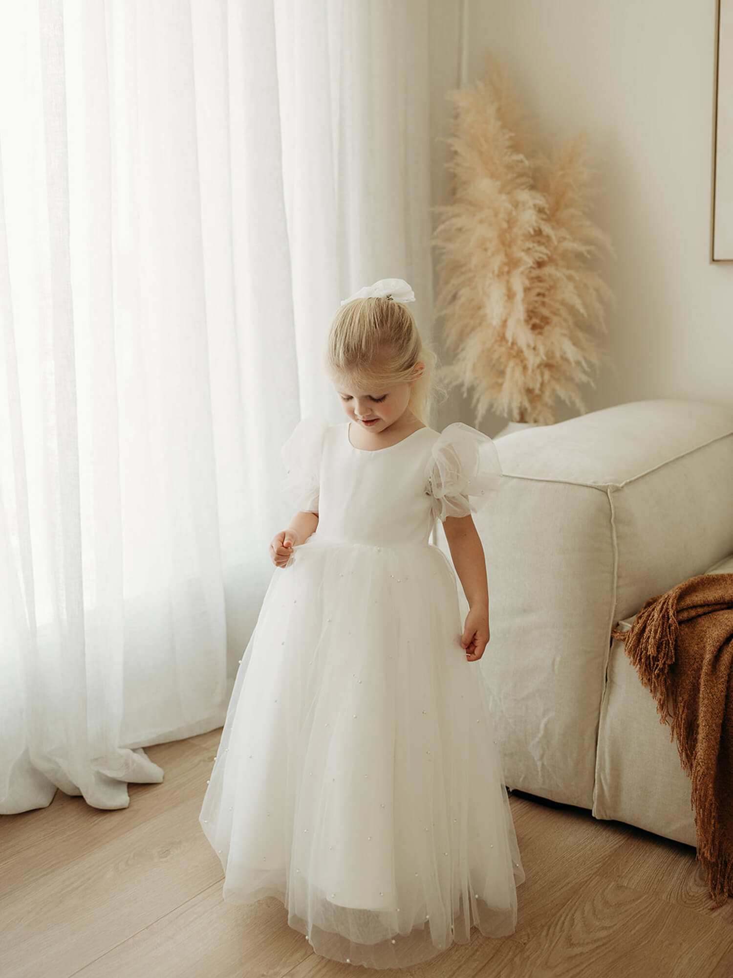 Gracie dress - full length - ivory