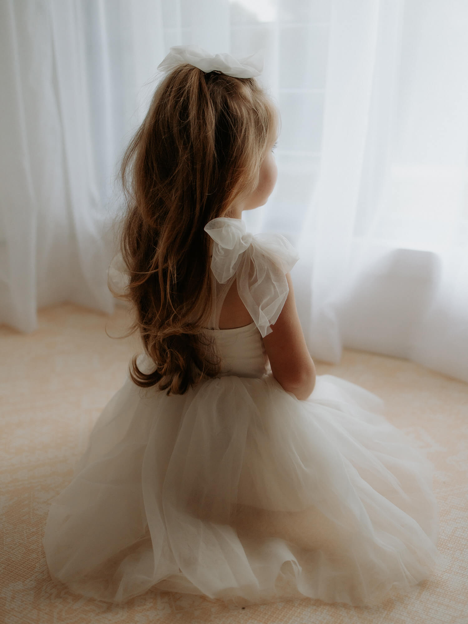 Flower girl tulle skirt uk best sale