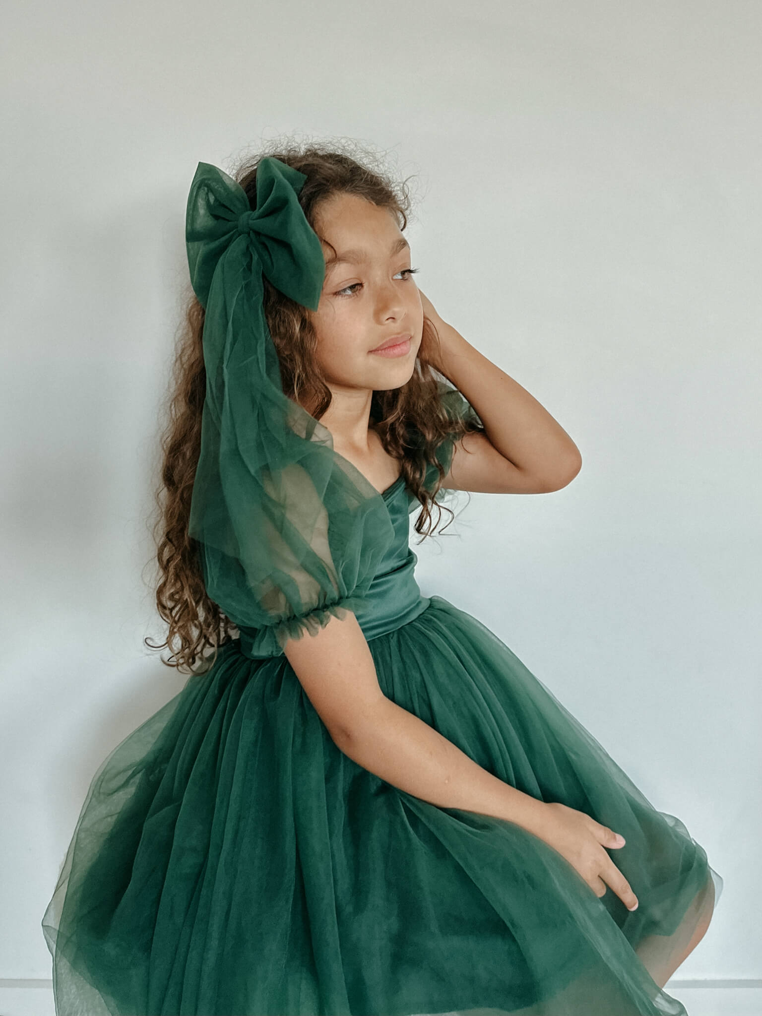 Layla dress - emerald