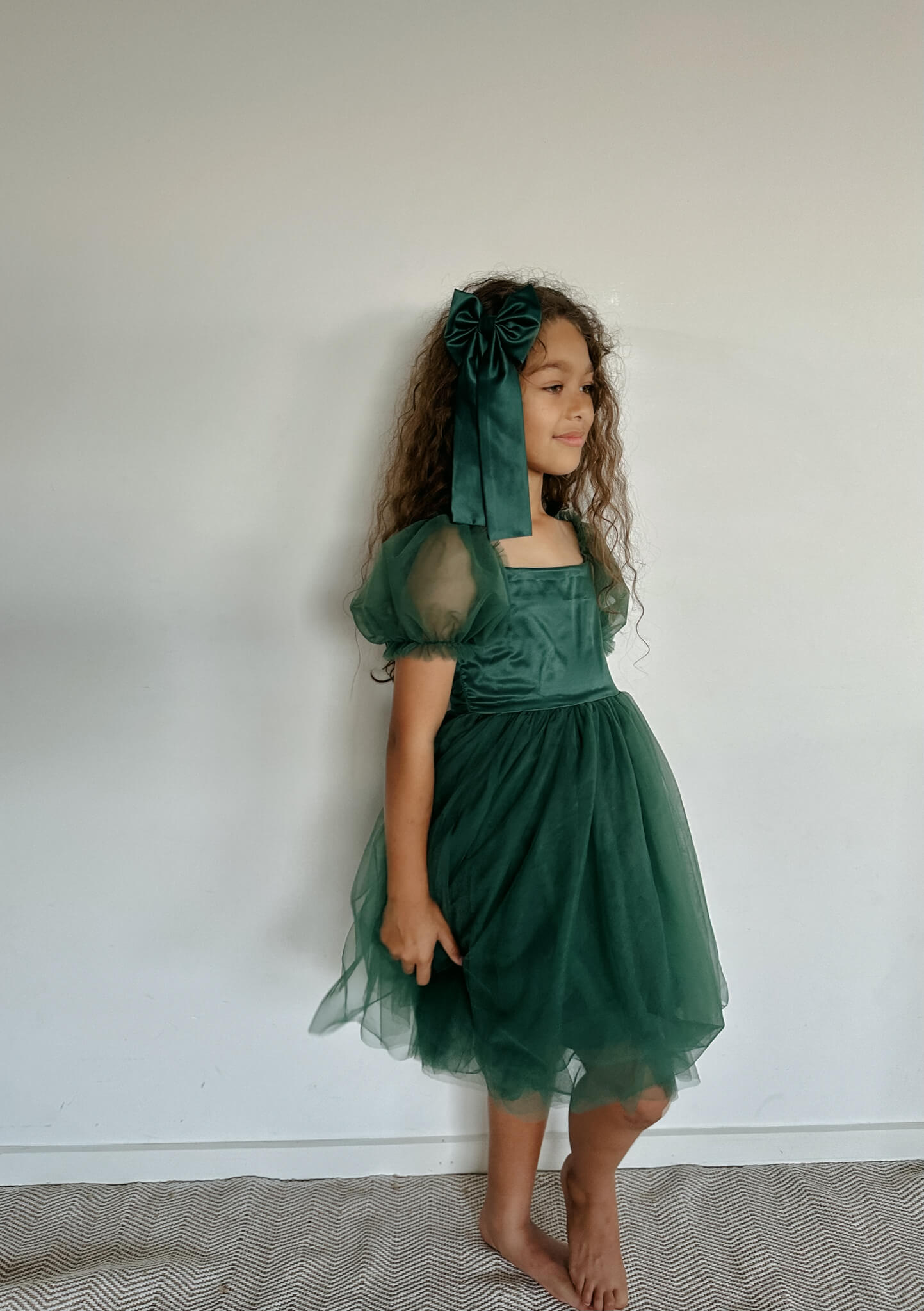 Layla dress - emerald