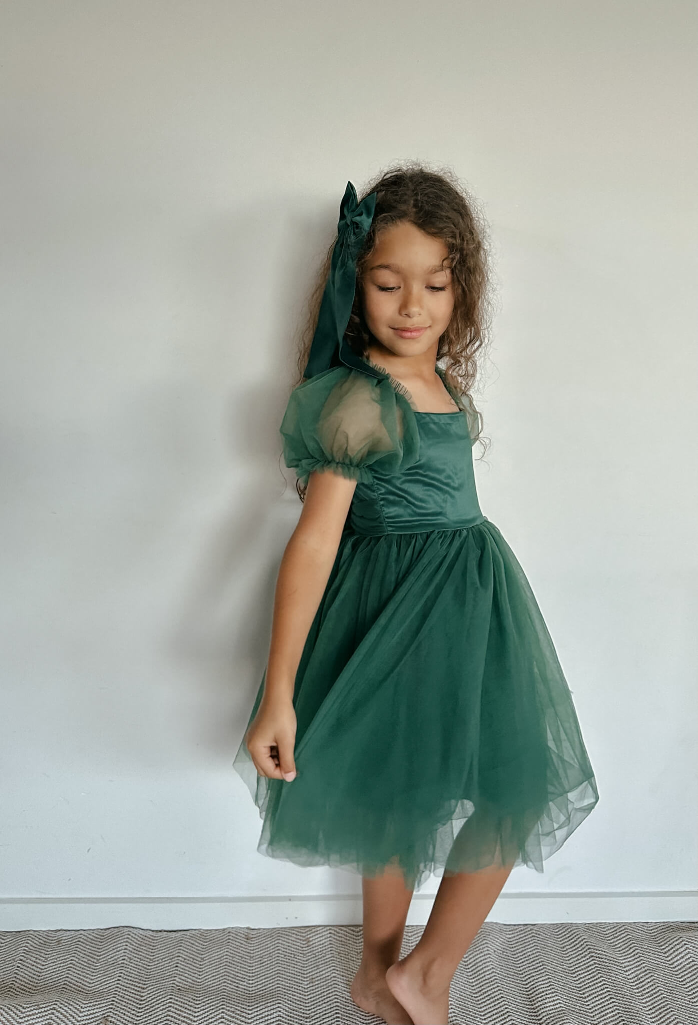 Layla dress - emerald