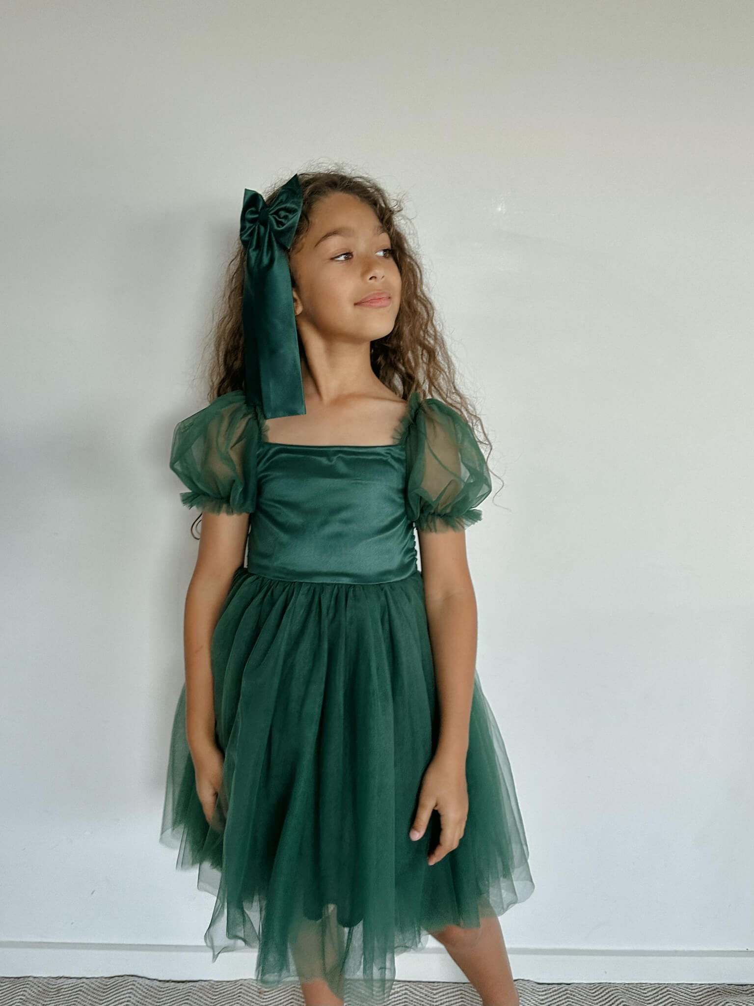 Layla dress - emerald