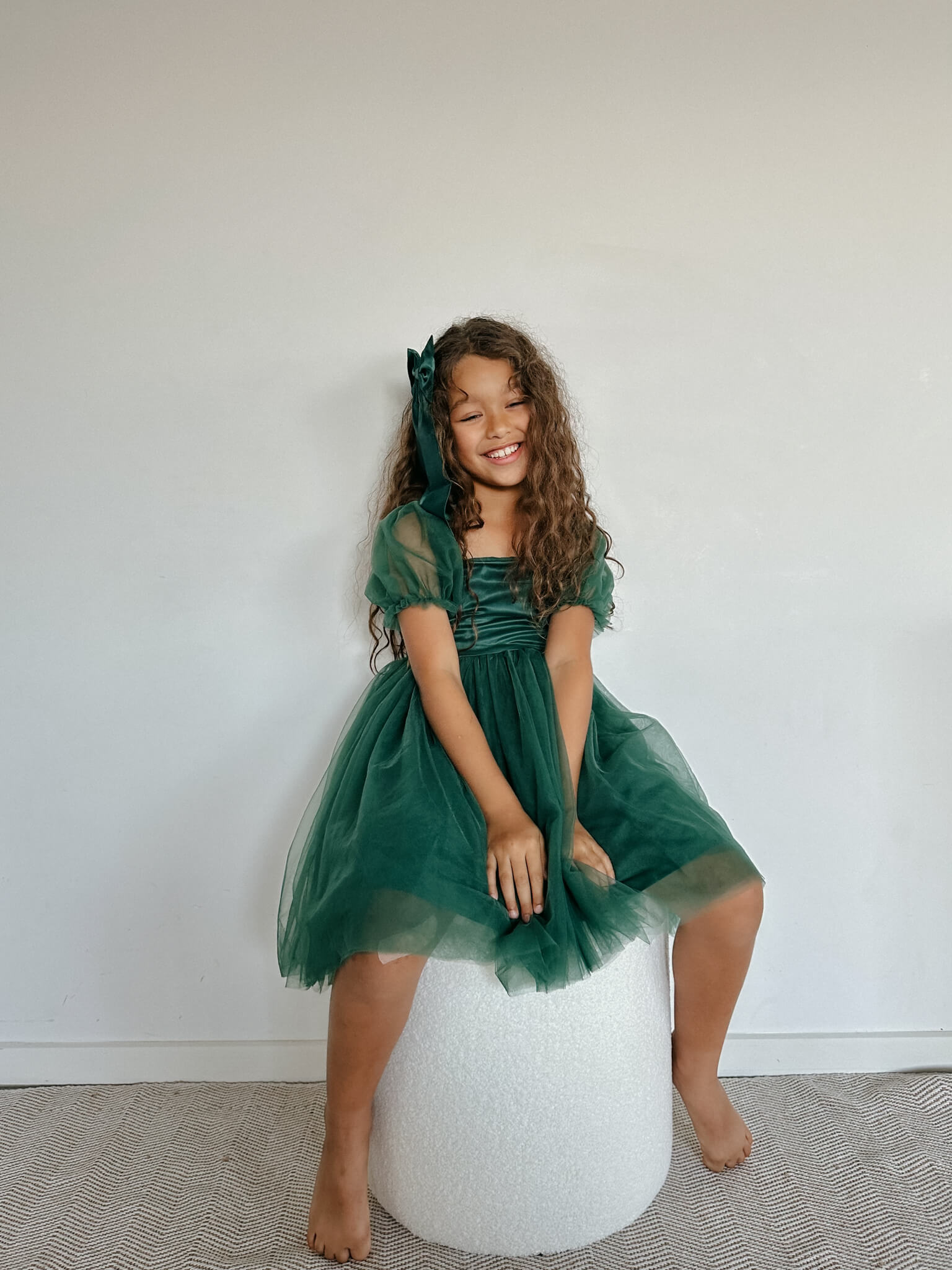 Layla dress - emerald