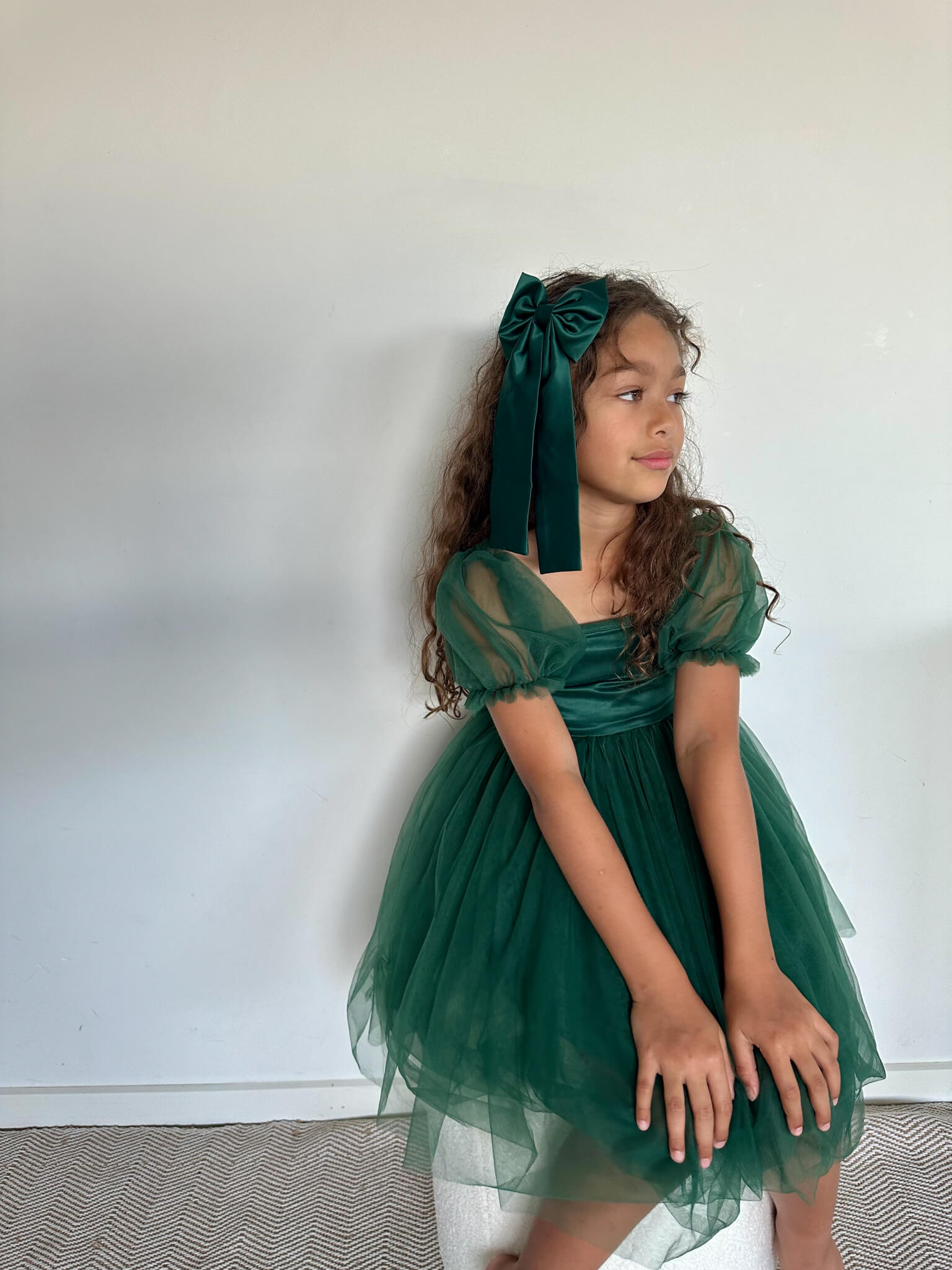 Layla dress - emerald
