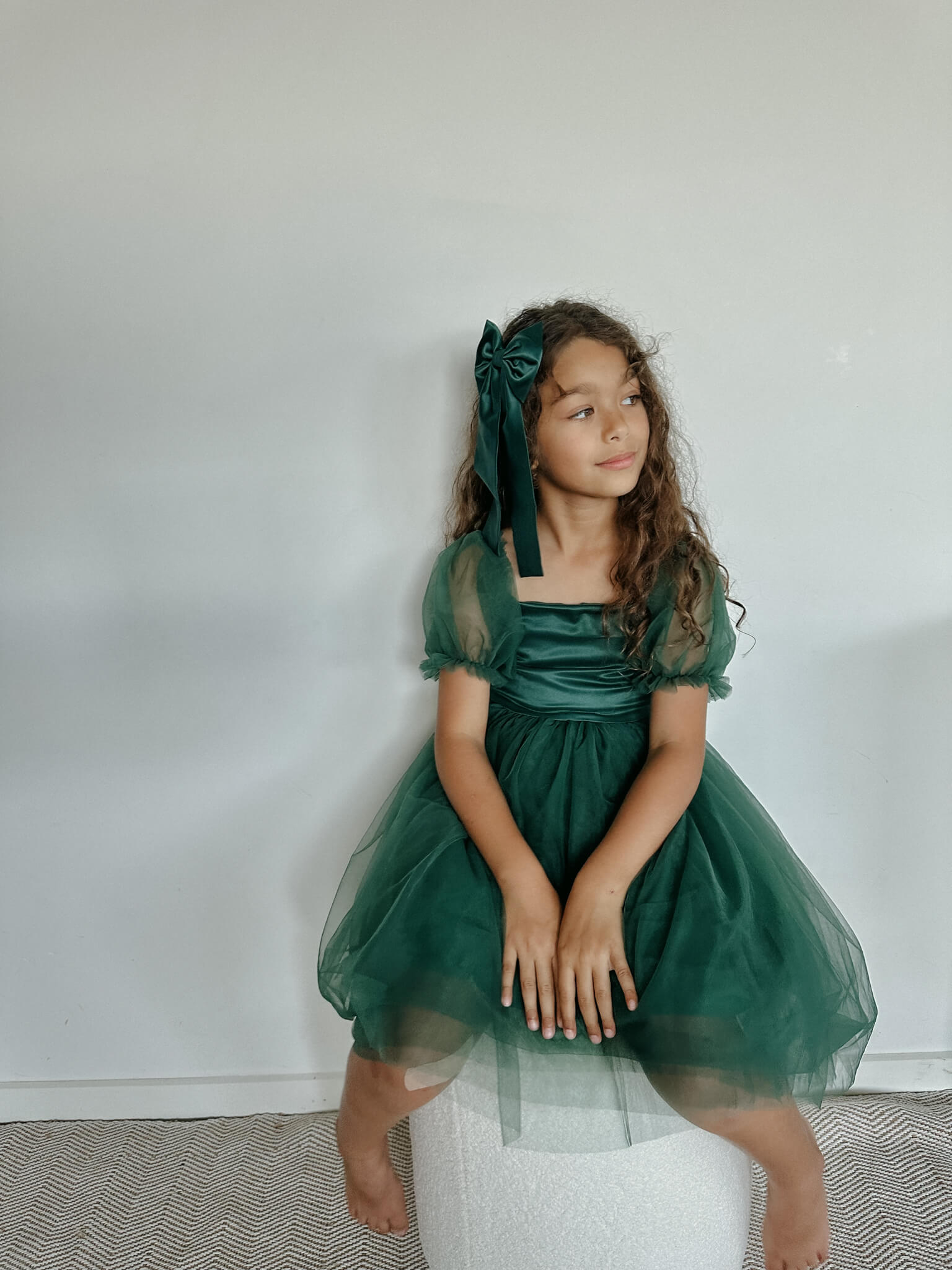 Layla dress - emerald