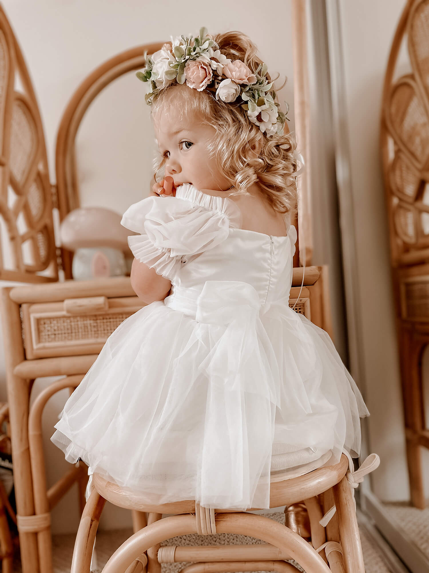 Flower girl romper best sale