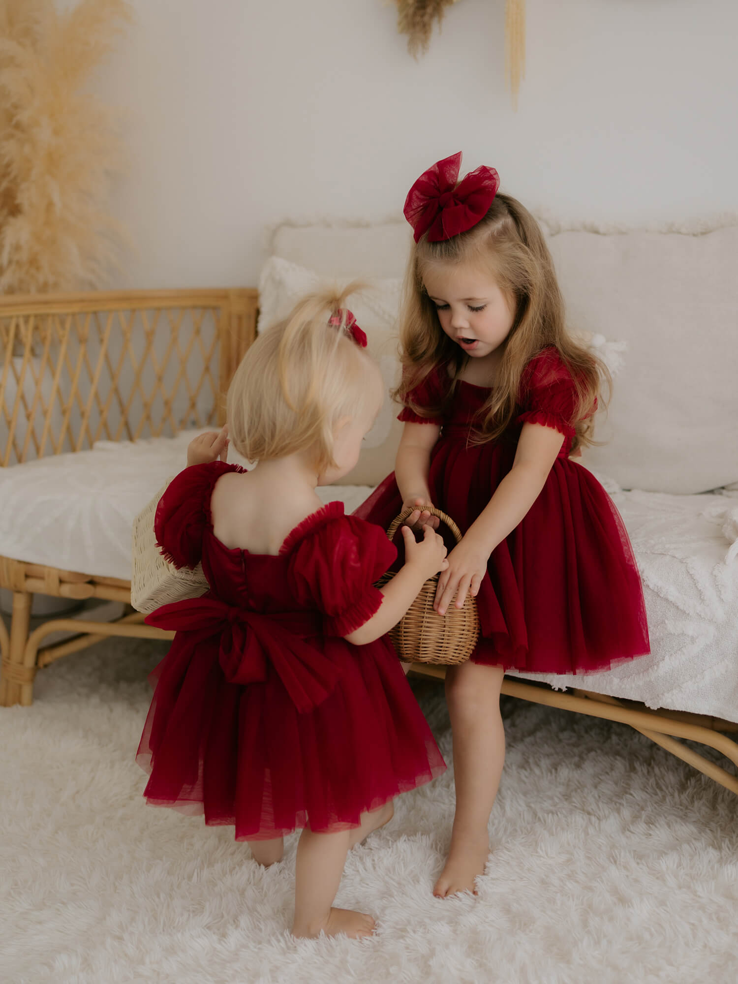 Layla dress - crimson
