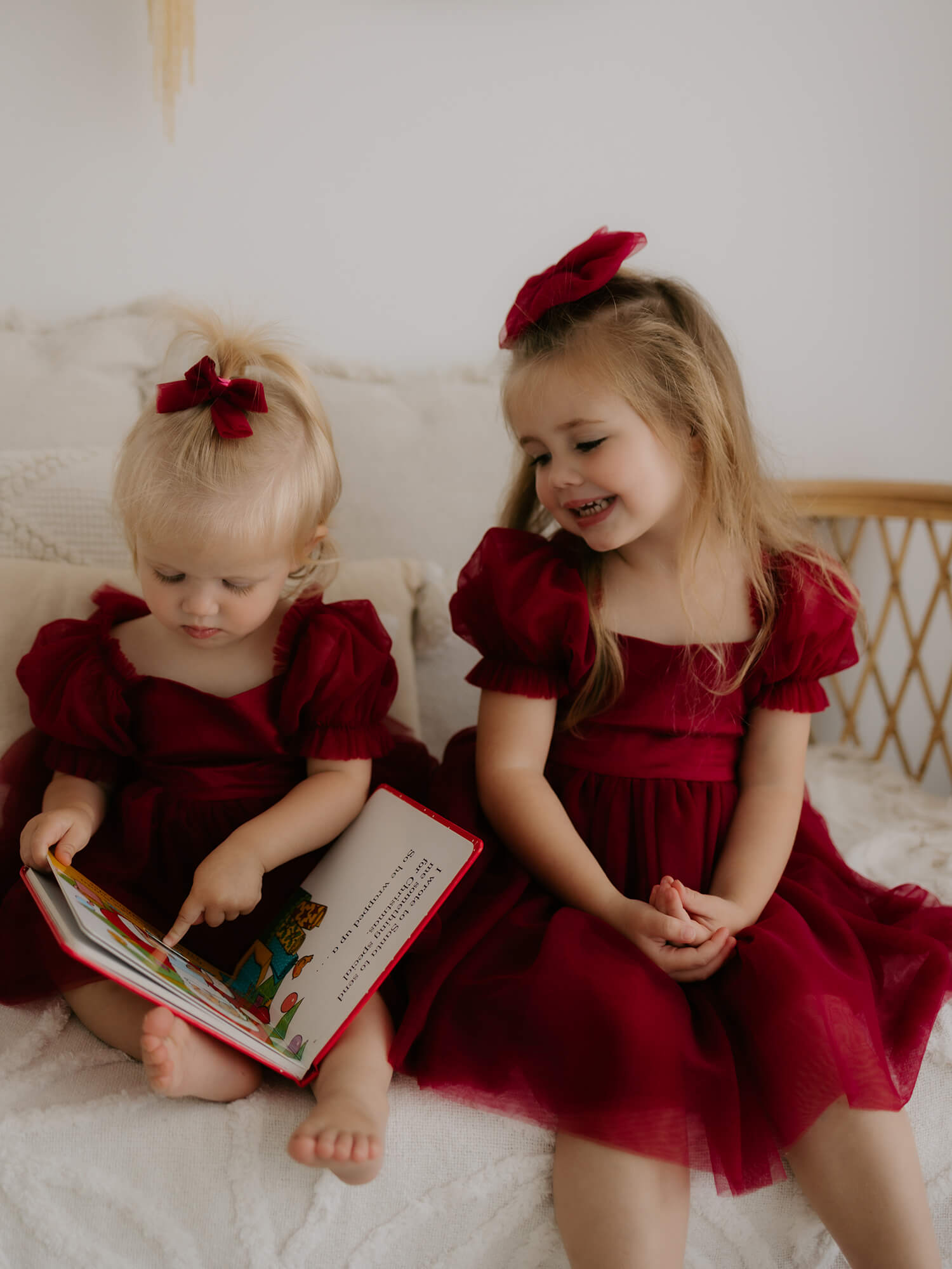 Layla dress - crimson
