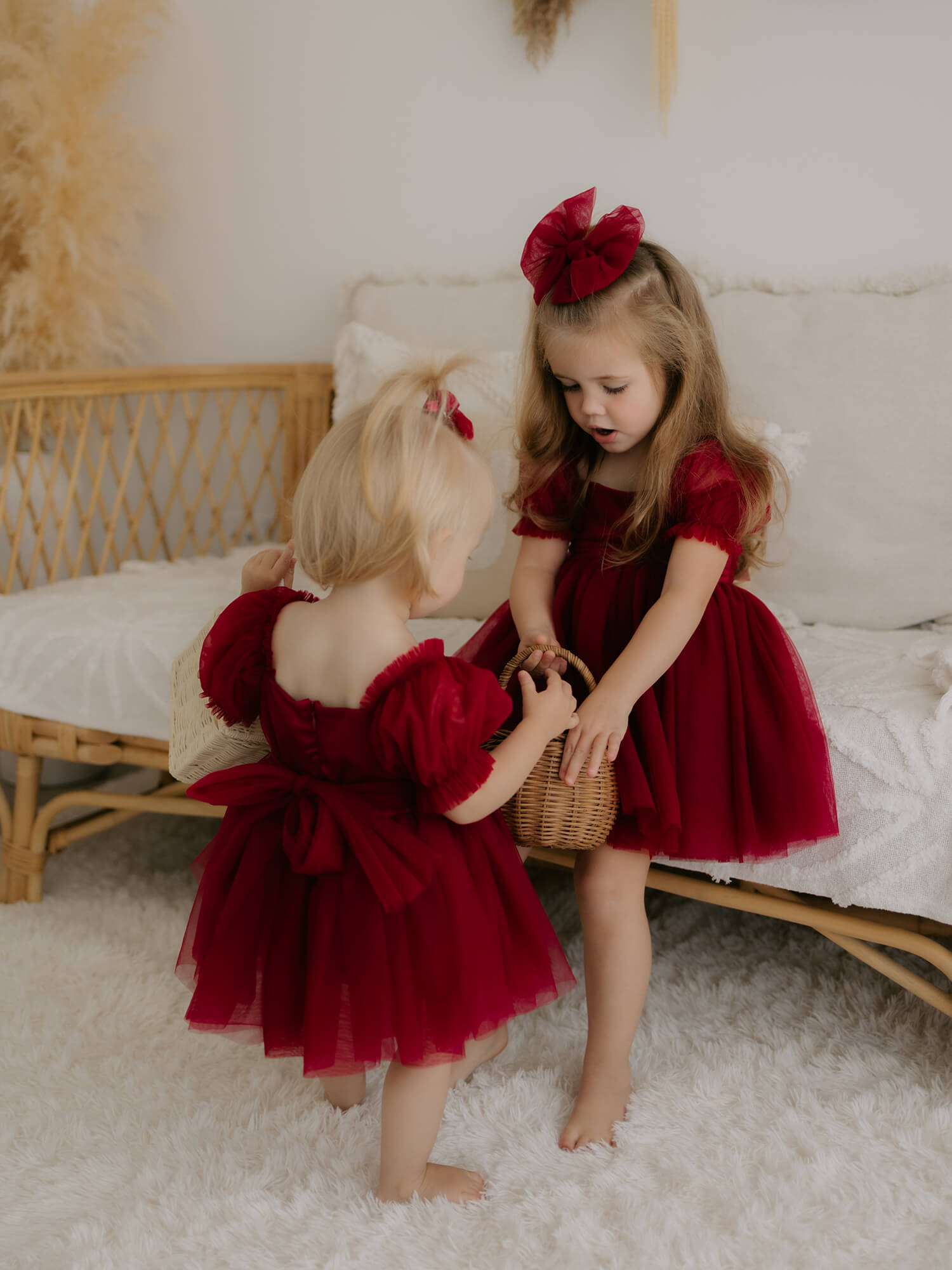 Layla romper - crimson
