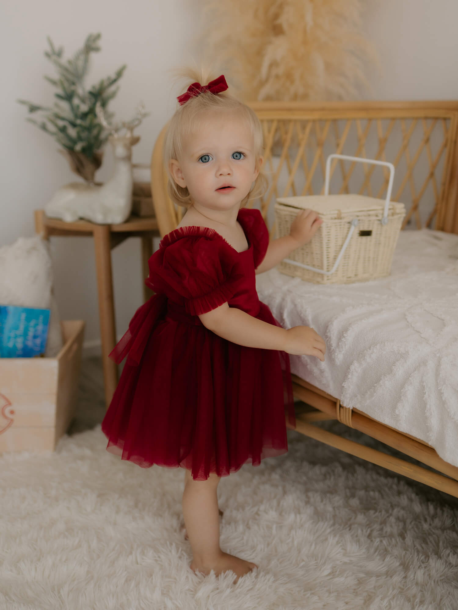 Layla romper - crimson