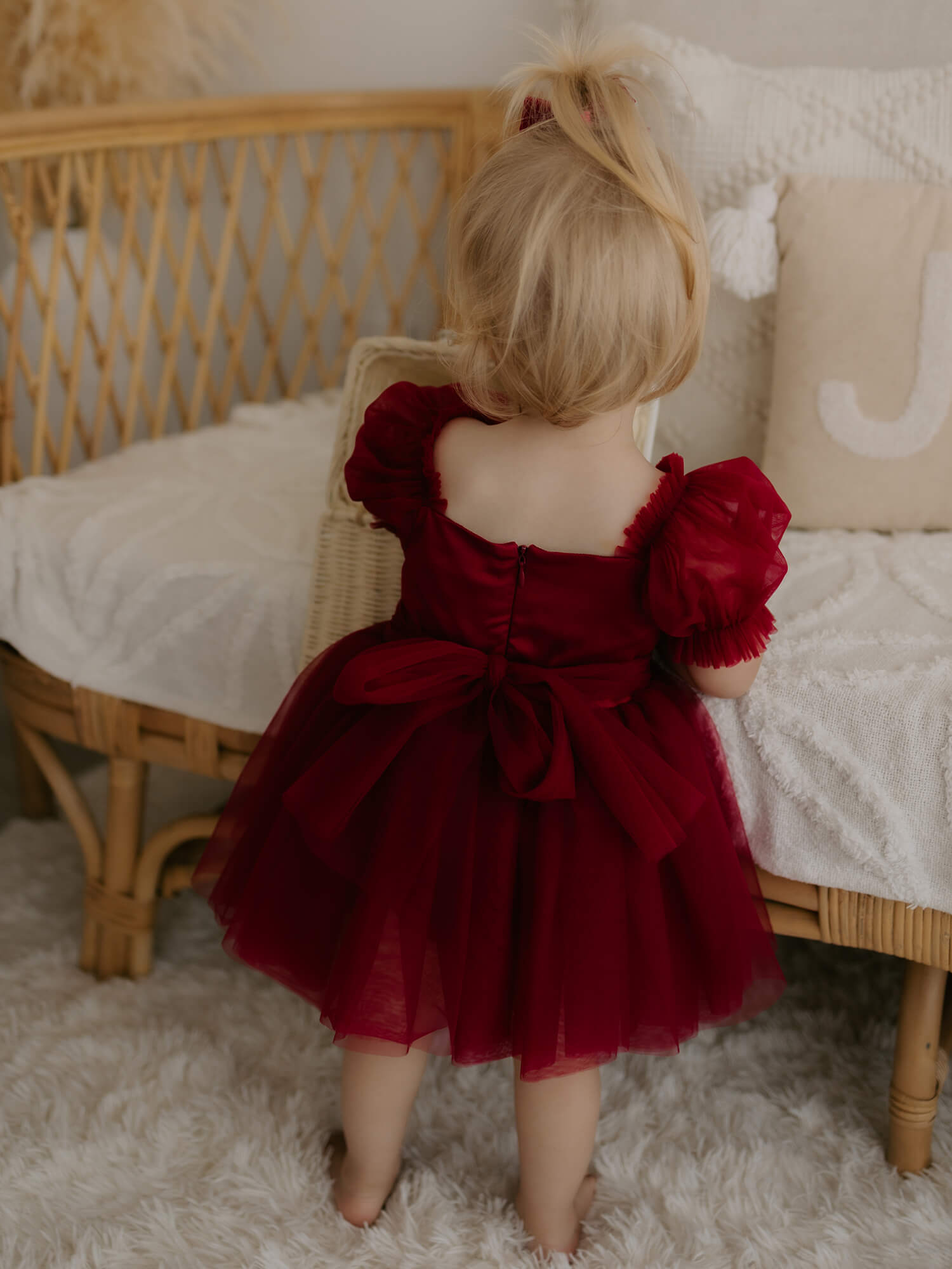 Layla romper - crimson