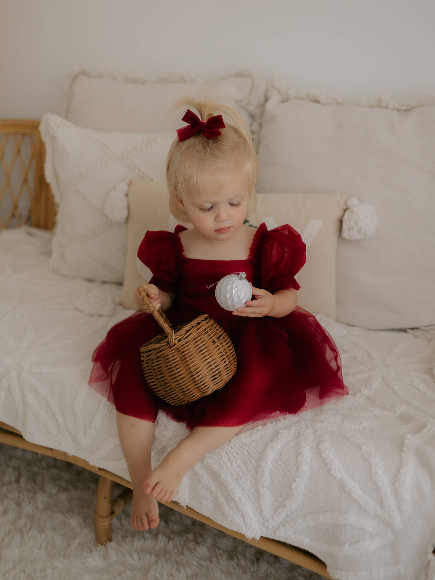 Layla romper - crimson