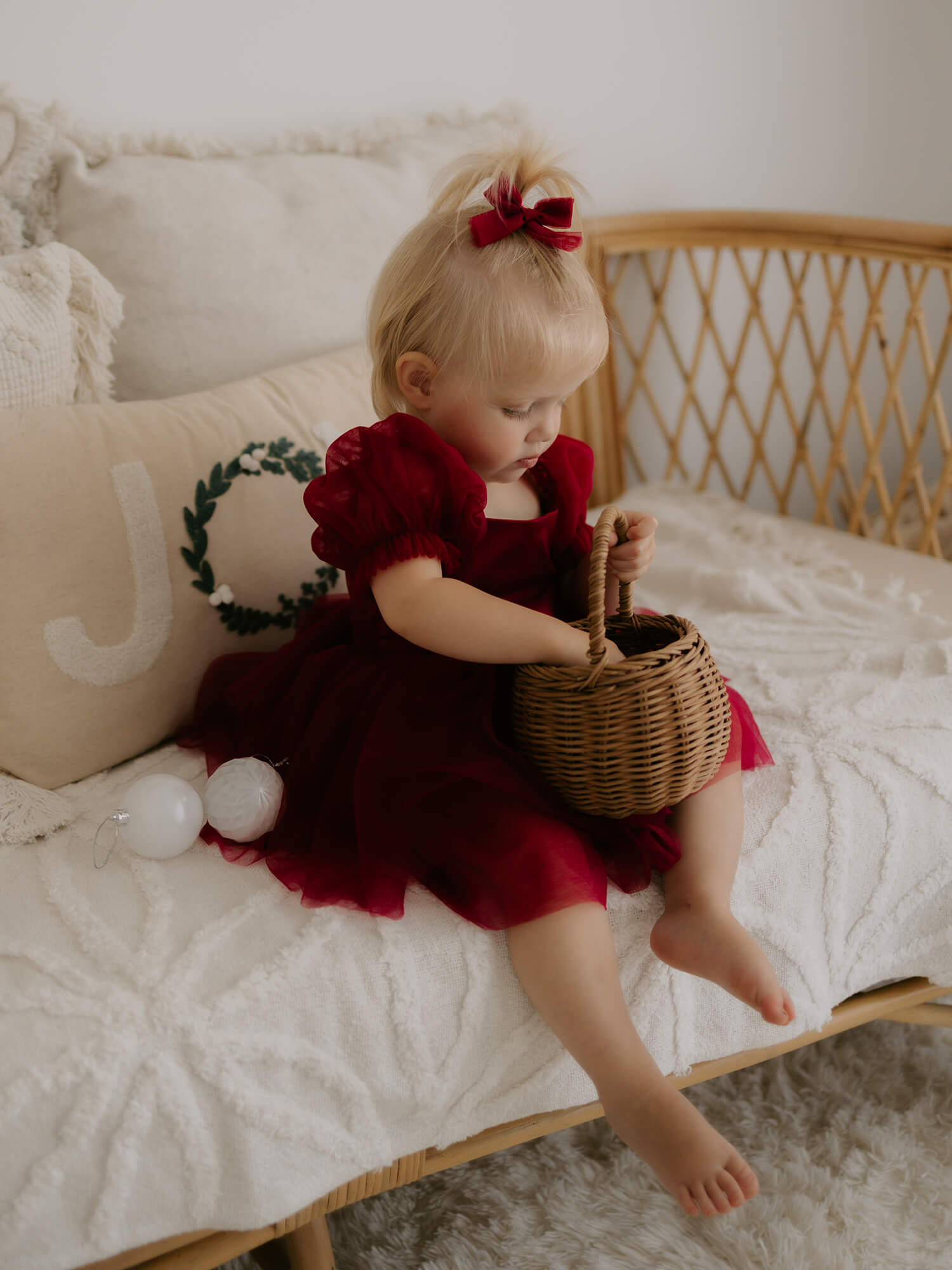 Layla romper - crimson