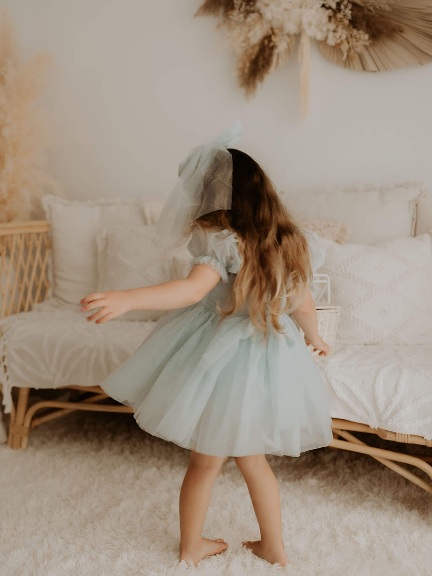 Layla dress - dusty blue