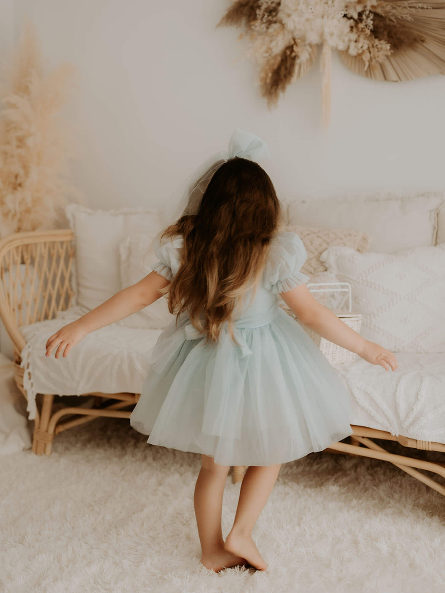 Layla dress - dusty blue