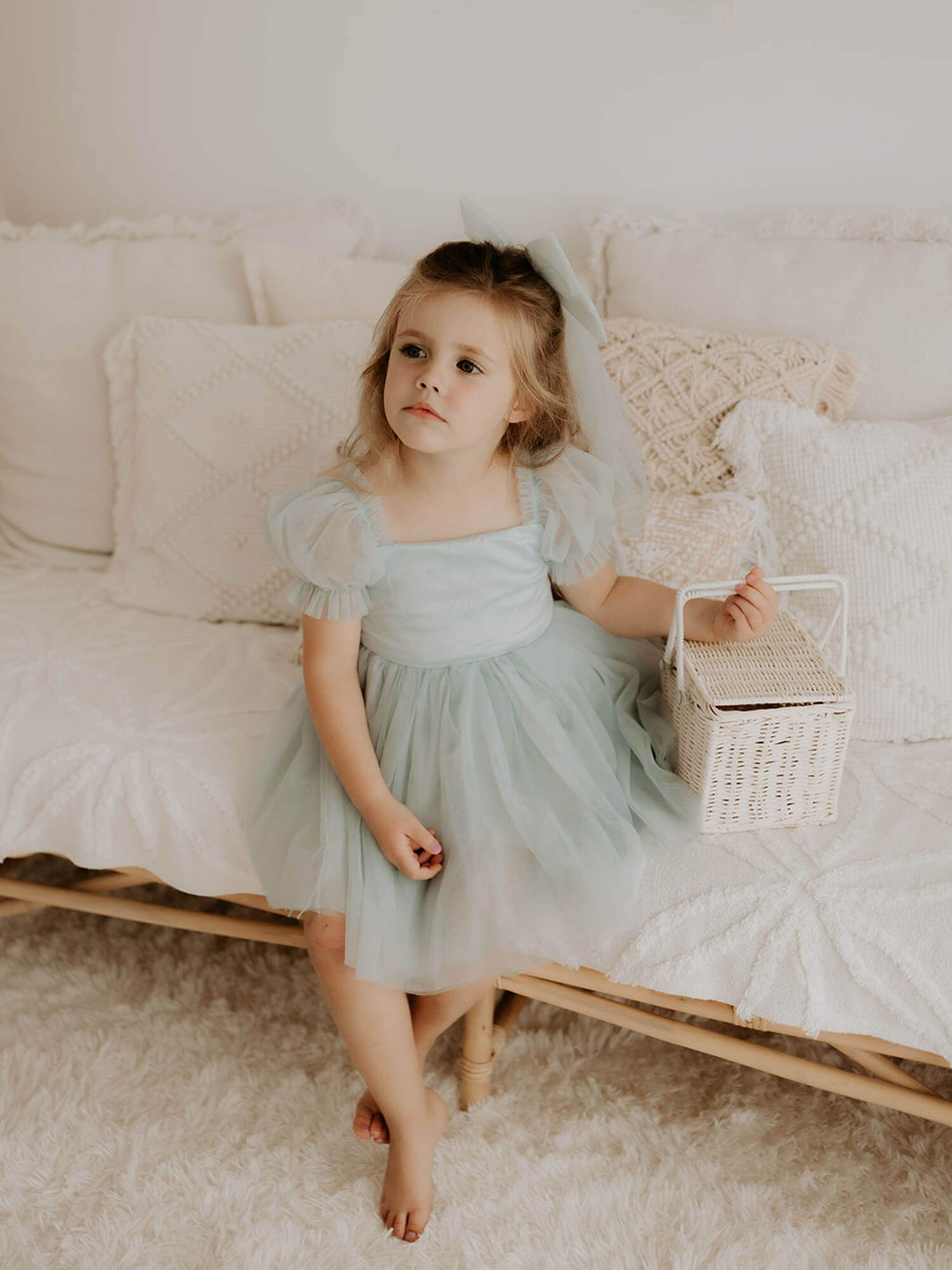 Layla dress - dusty blue