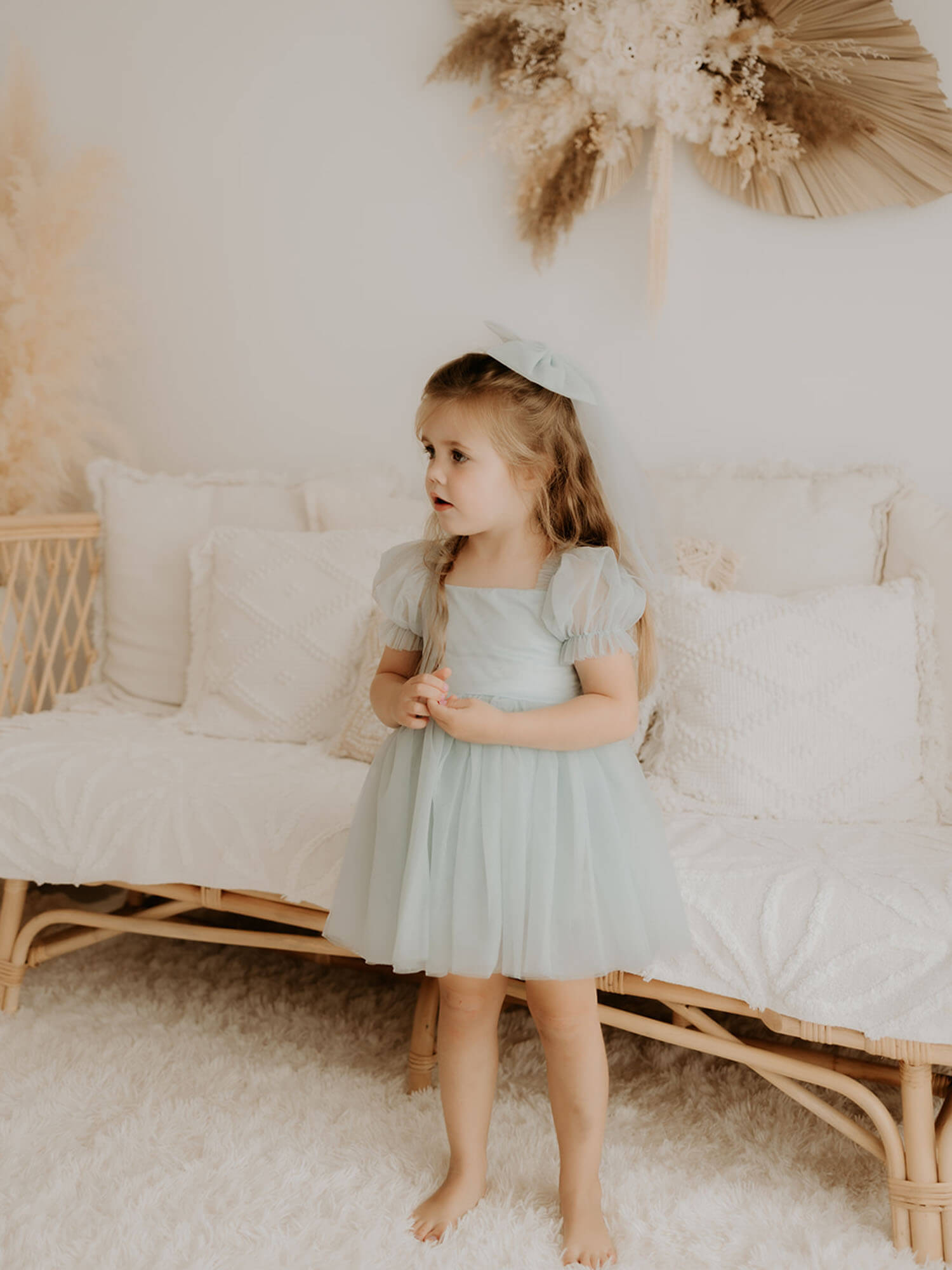 Layla dress - dusty blue