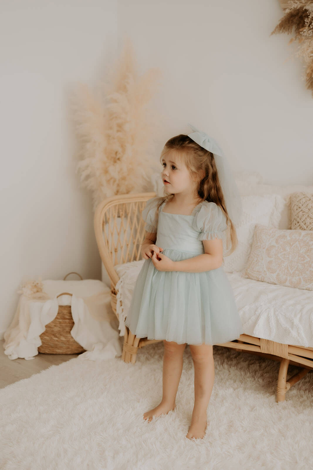 Layla dress - dusty blue