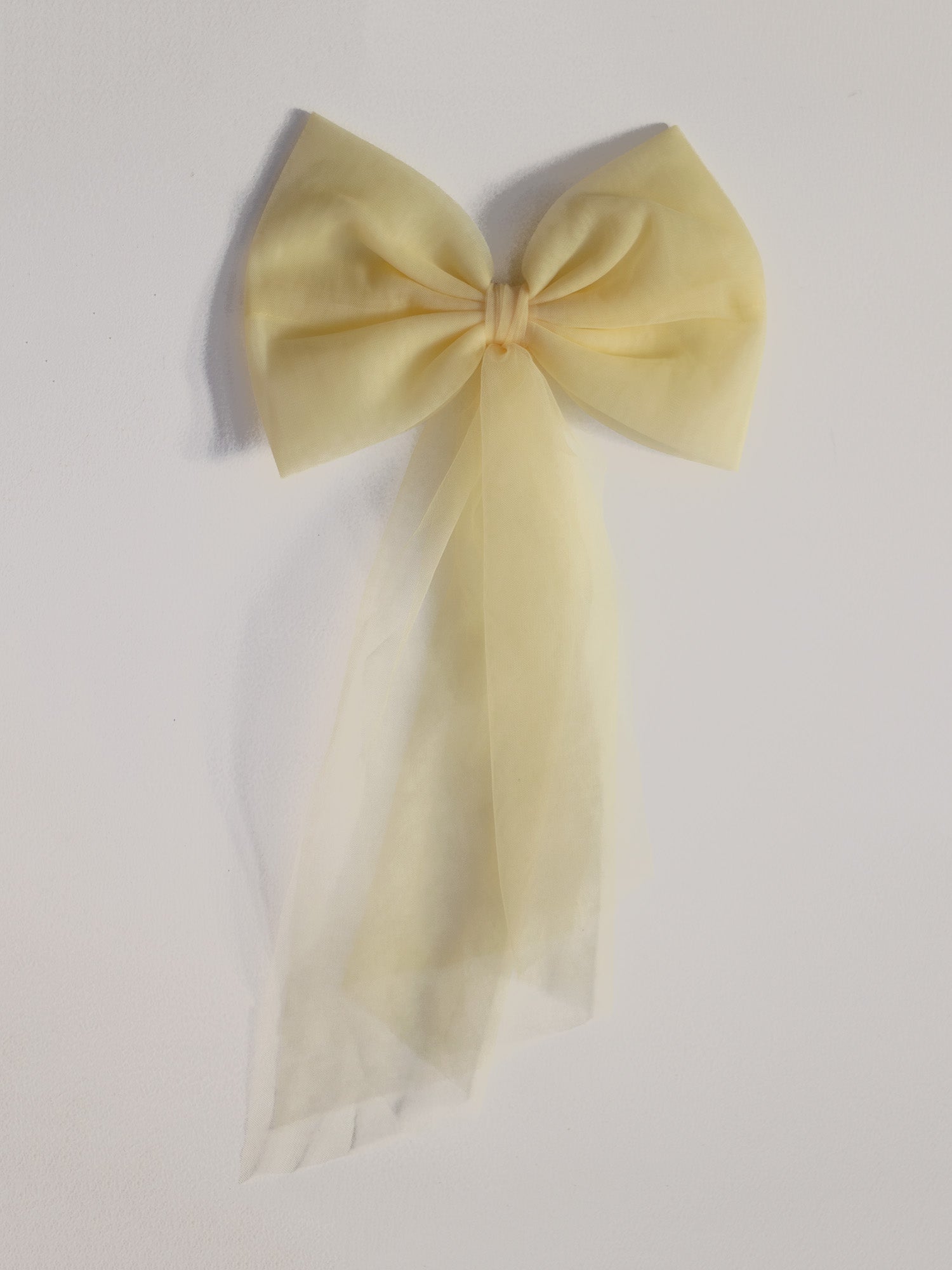 Tulle bows - lemon